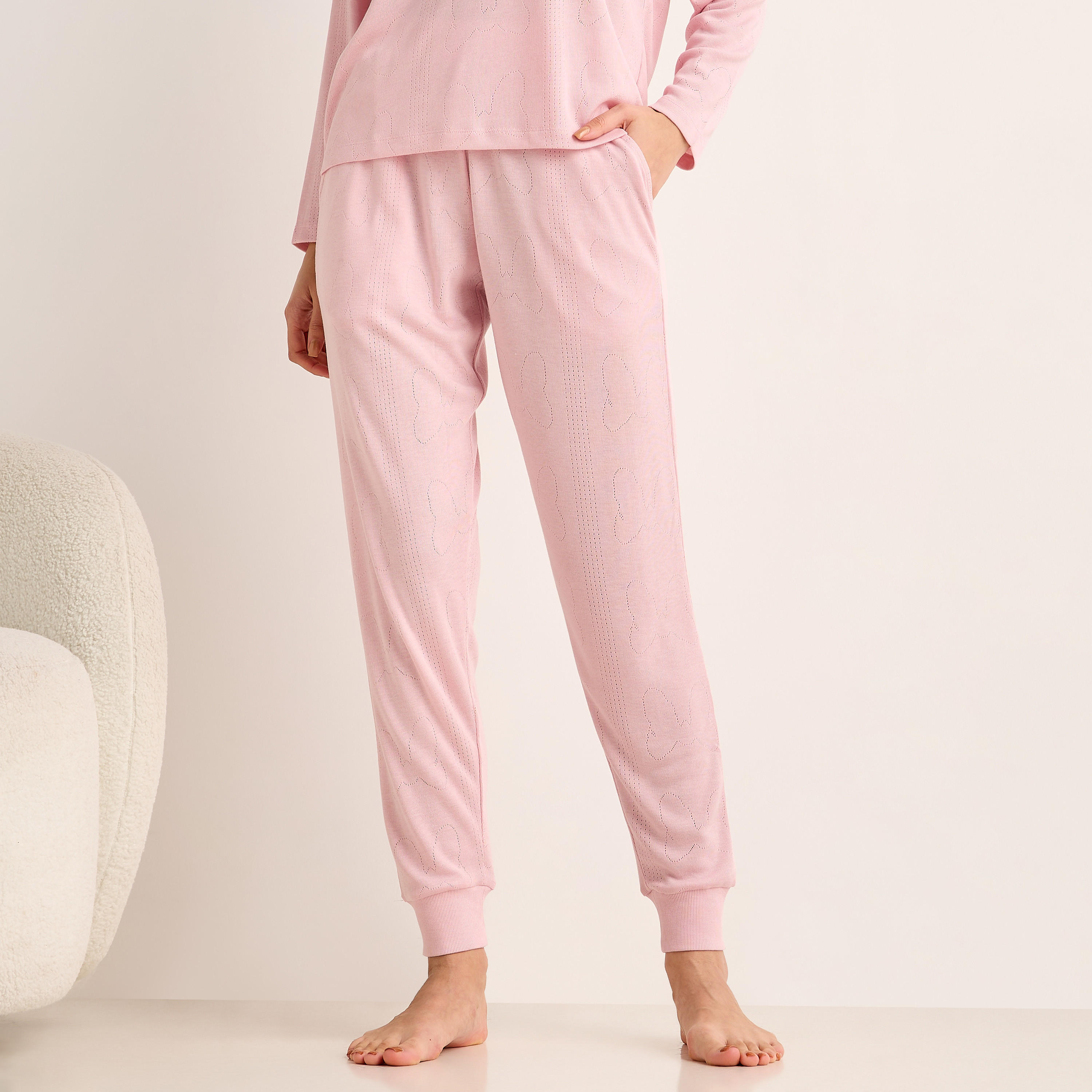 Pyjama Set Polo T-shirt and Joggers-women-clothing-nightwear-pyjamas-longsets-image-3