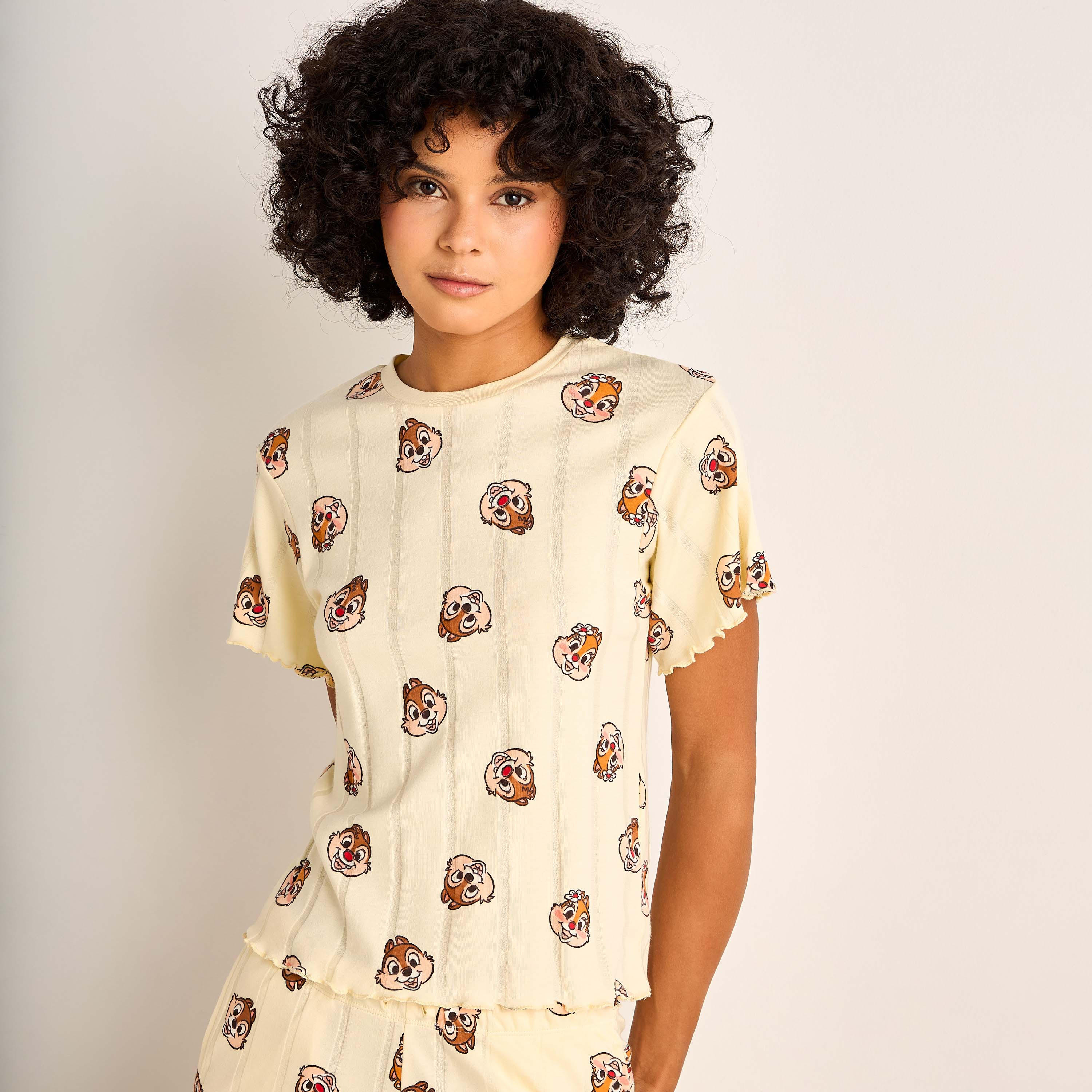 طقم بيجاما بلوزة وبنطلون-women-clothing-nightwear-pyjamas-longsets-image-1