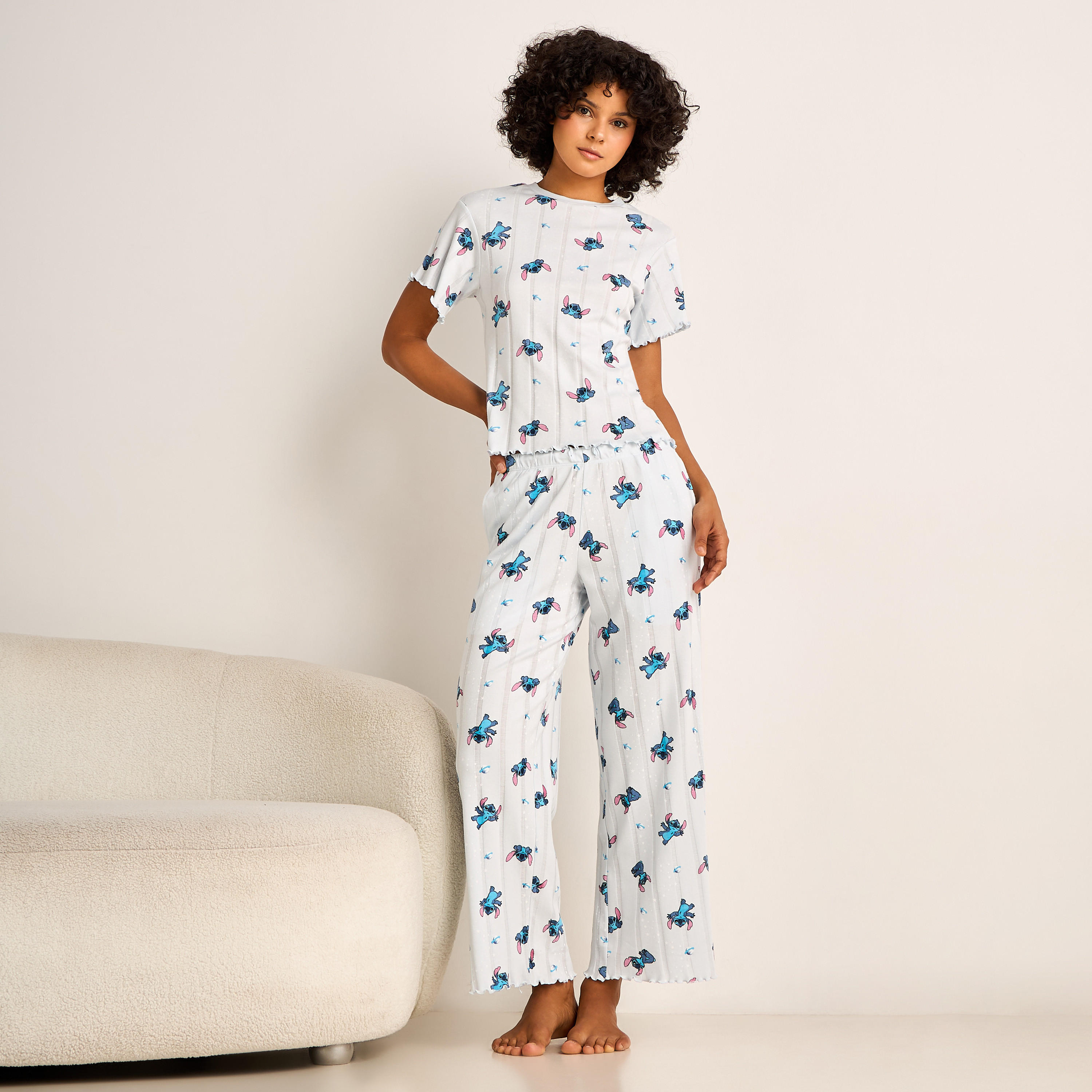 Pyjama Set Top & Trousers-women-clothing-nightwear-pyjamas-longsets-image-1