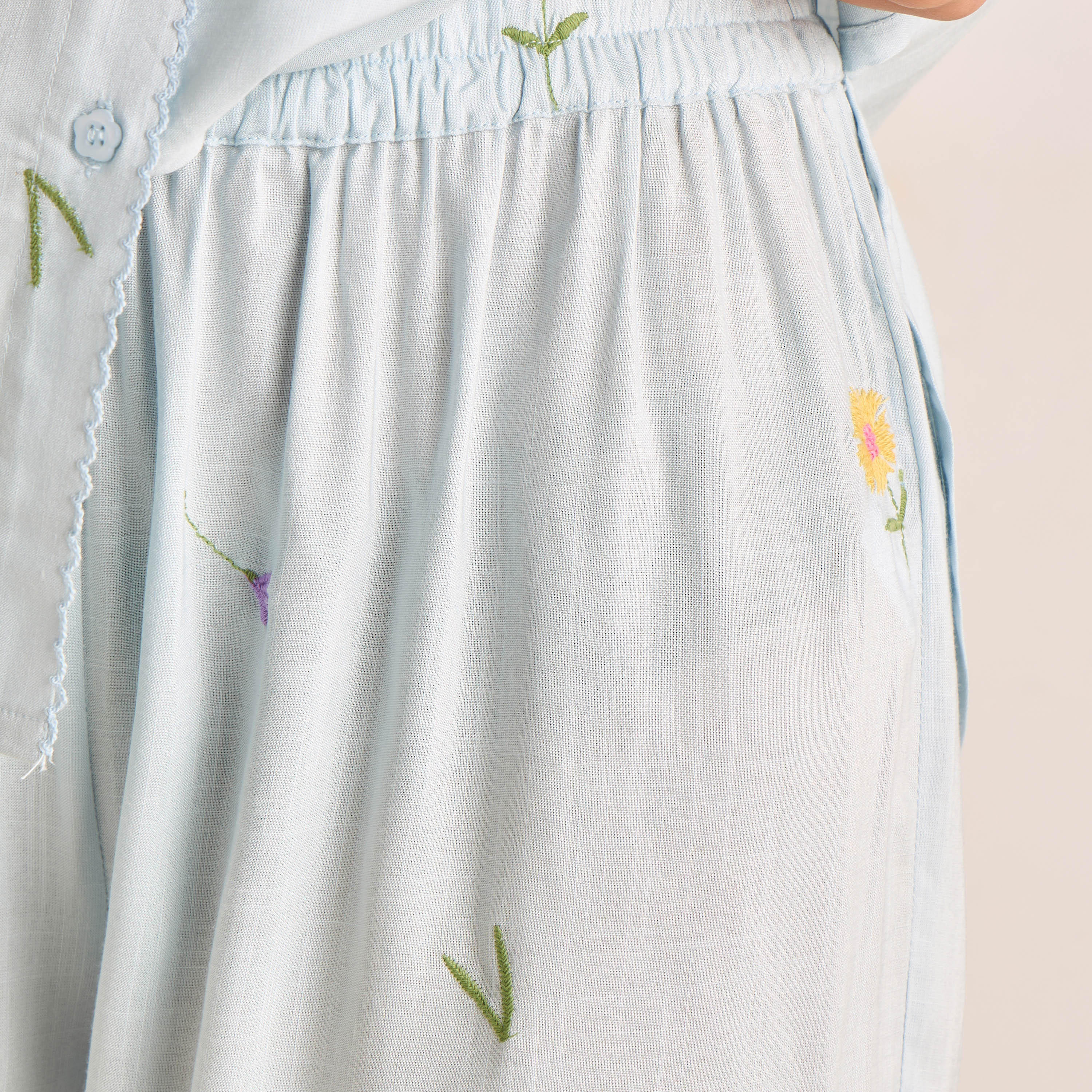 Pyjama Set Button-Down Shirt & Trousers-women-clothing-nightwear-pyjamas-longsets-image-6