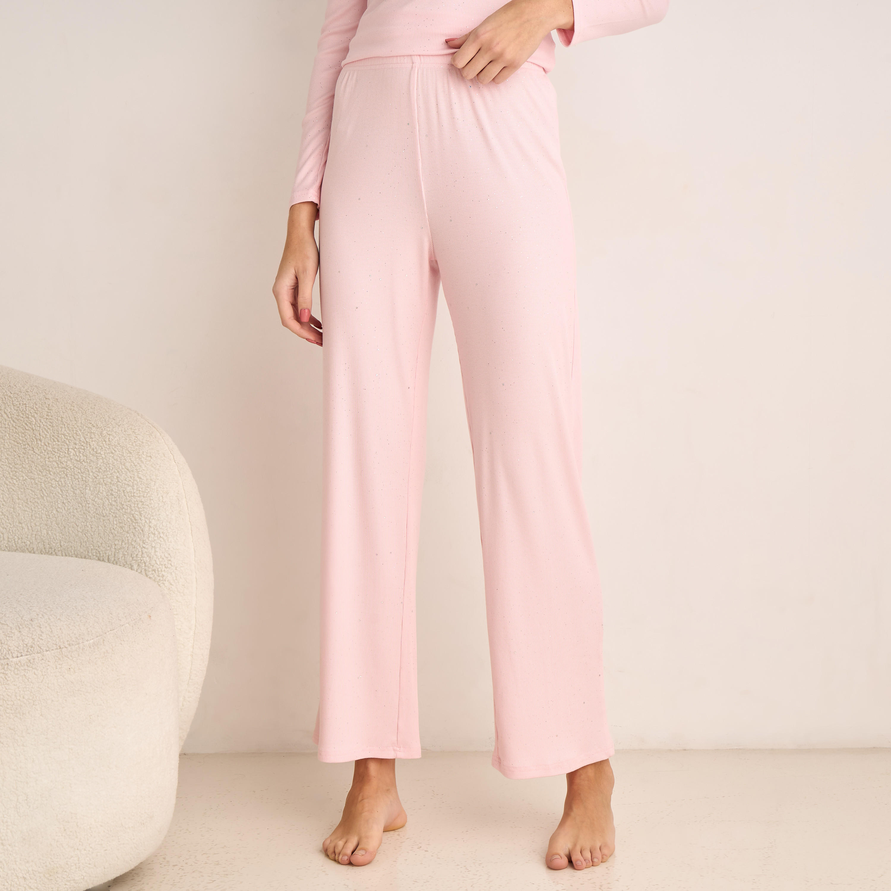 Pyjama Set Button-Down T-shirt and Pants-women-clothing-nightwear-pyjamas-longsets-image-3