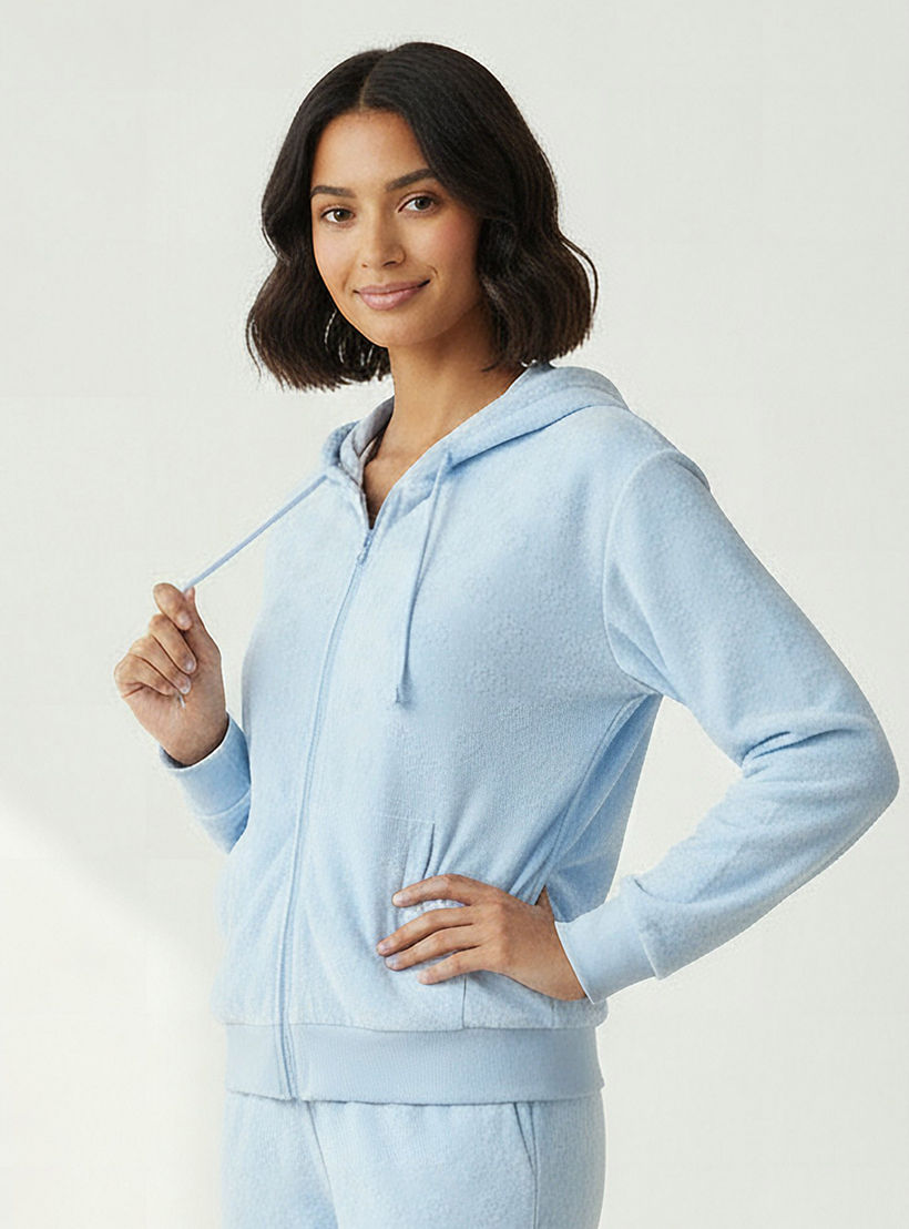 Pyjama Set Hooded Jacket & Trousers-women-clothing-nightwear-pyjamas-longsets-image-2
