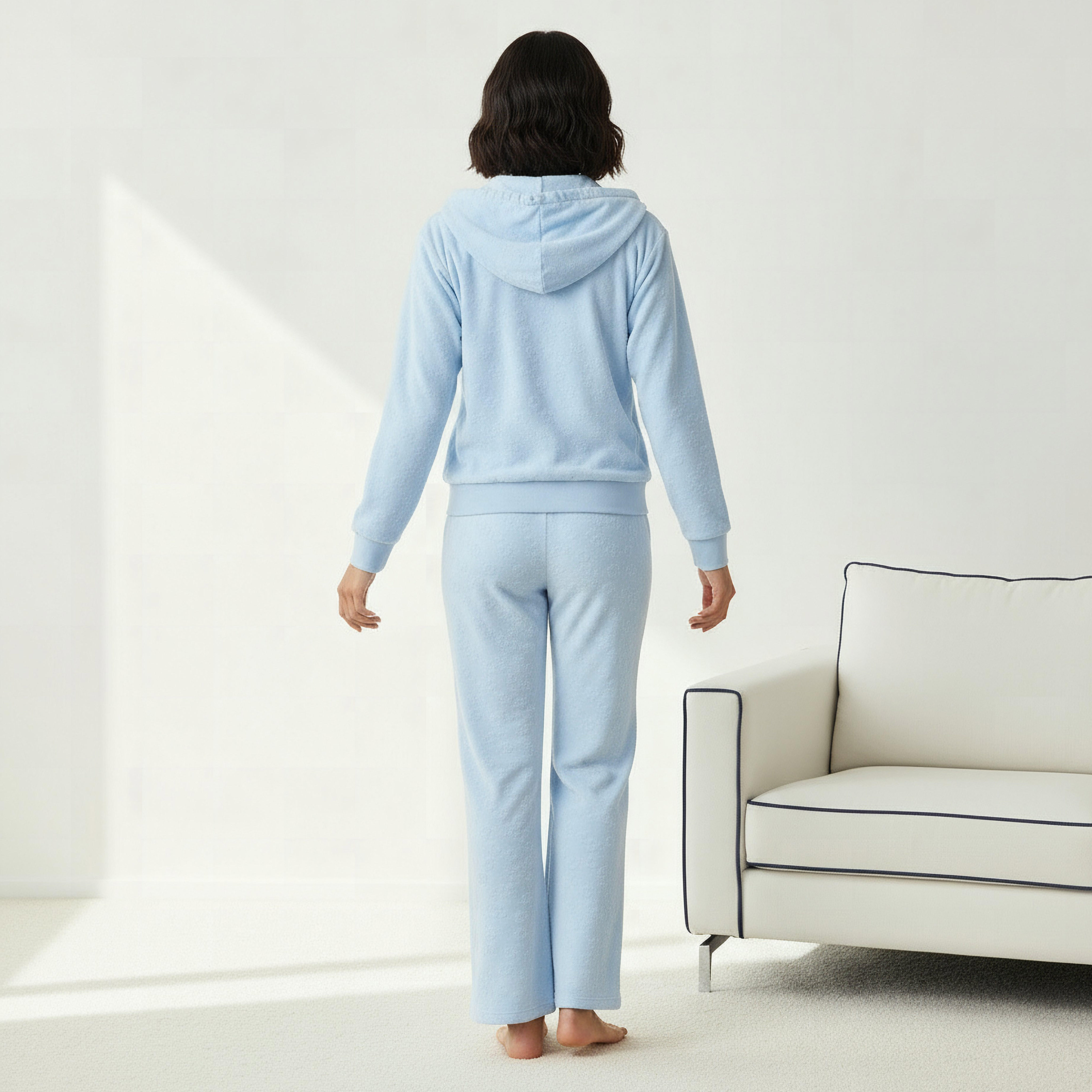 Pyjama Set Hooded Jacket & Trousers-women-clothing-nightwear-pyjamas-longsets-image-3