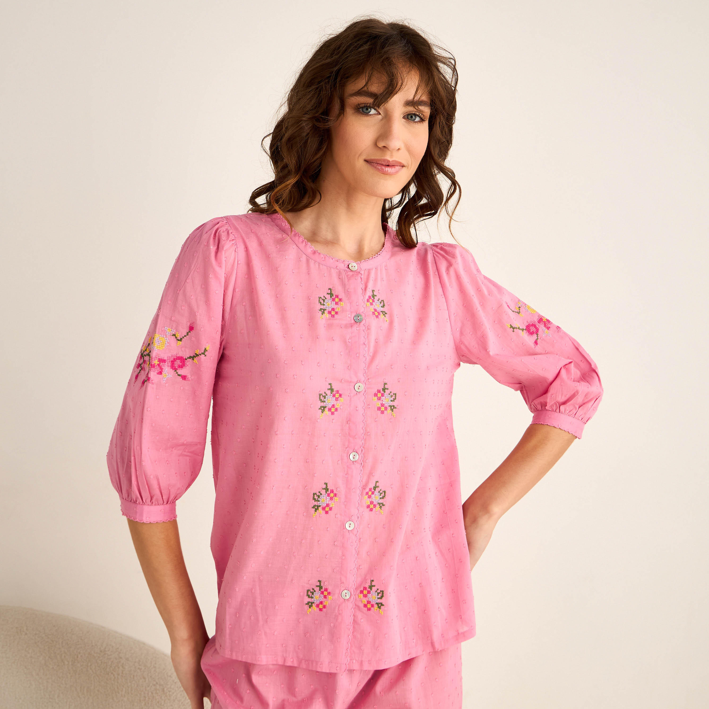 Pyjama Set Top and Pants-women-clothing-nightwear-pyjamas-longsets-image-2