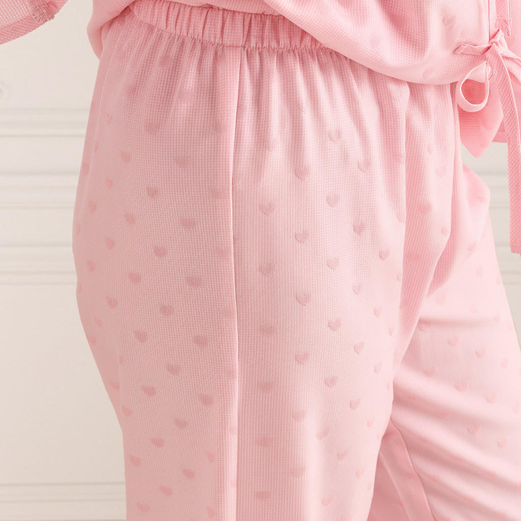 Pyjama Set Bow Accent Top & Trousers-women-clothing-nightwear-pyjamas-longsets-image-6