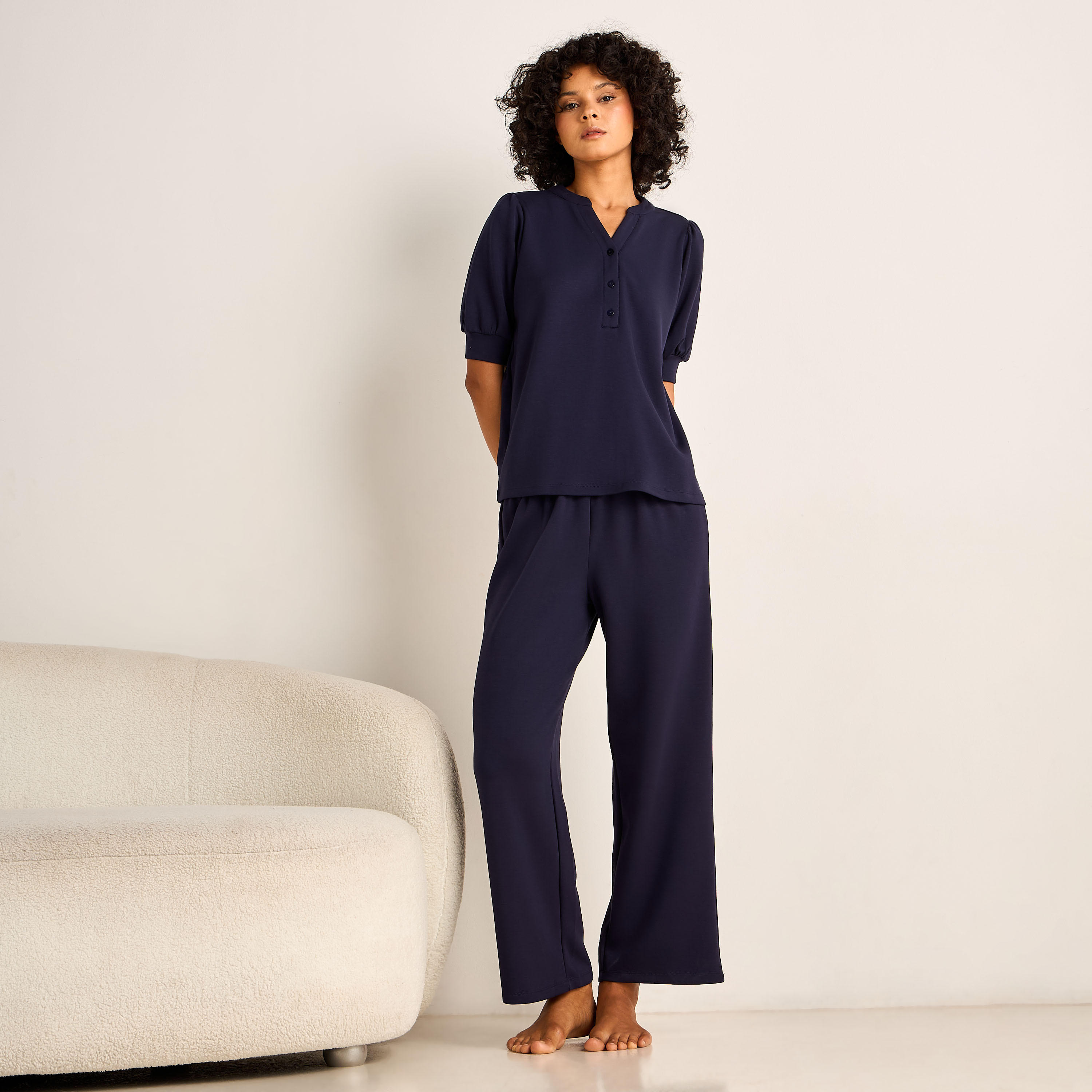 Pyjama Set Top & Trousers-women-clothing-nightwear-pyjamas-longsets-image-1