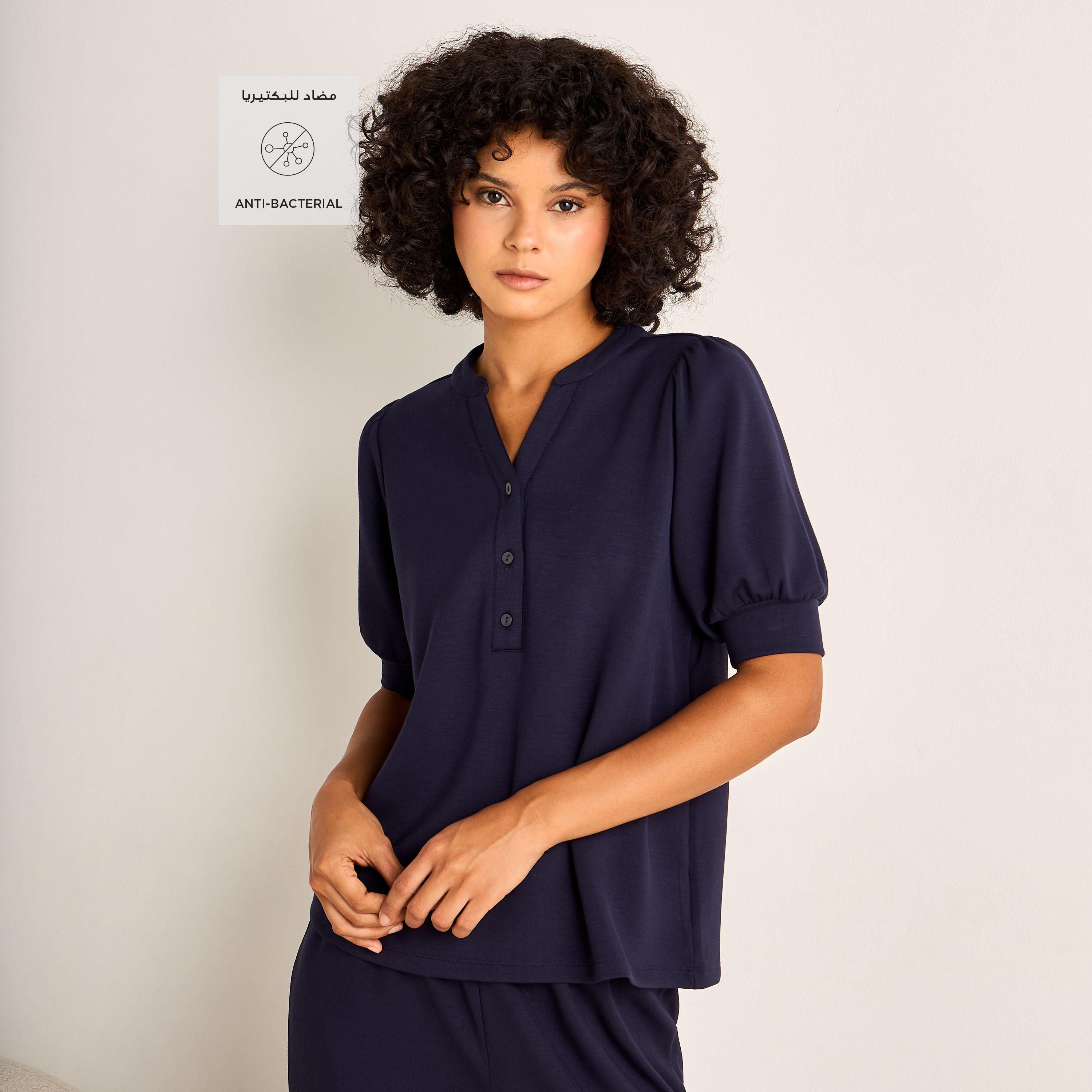 Pyjama Set Top & Trousers-women-clothing-nightwear-pyjamas-longsets-image-2