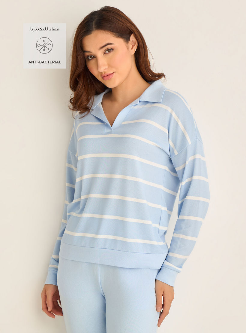Pyjama Set Polo T-shirt & Joggers-women-clothing-nightwear-pyjamas-longsets-image-2