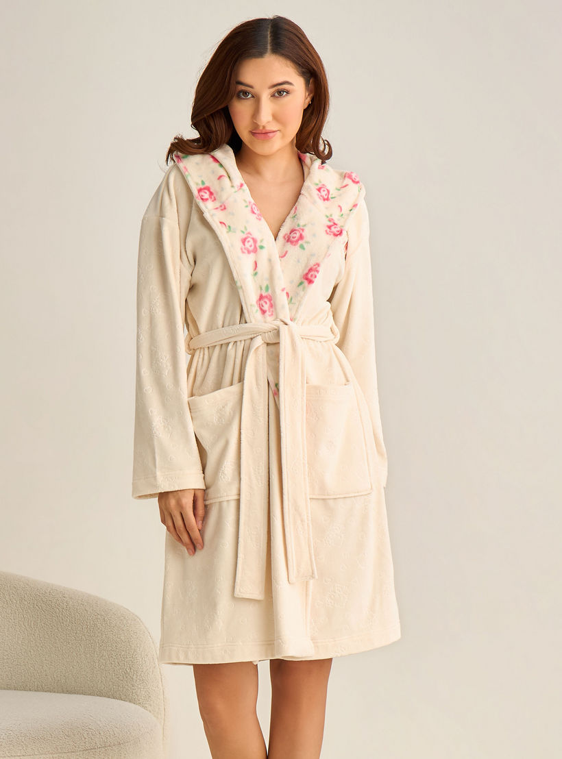 روب طول الركبة بحزام وطبعات-women-clothing-nightwear-robes-image-5