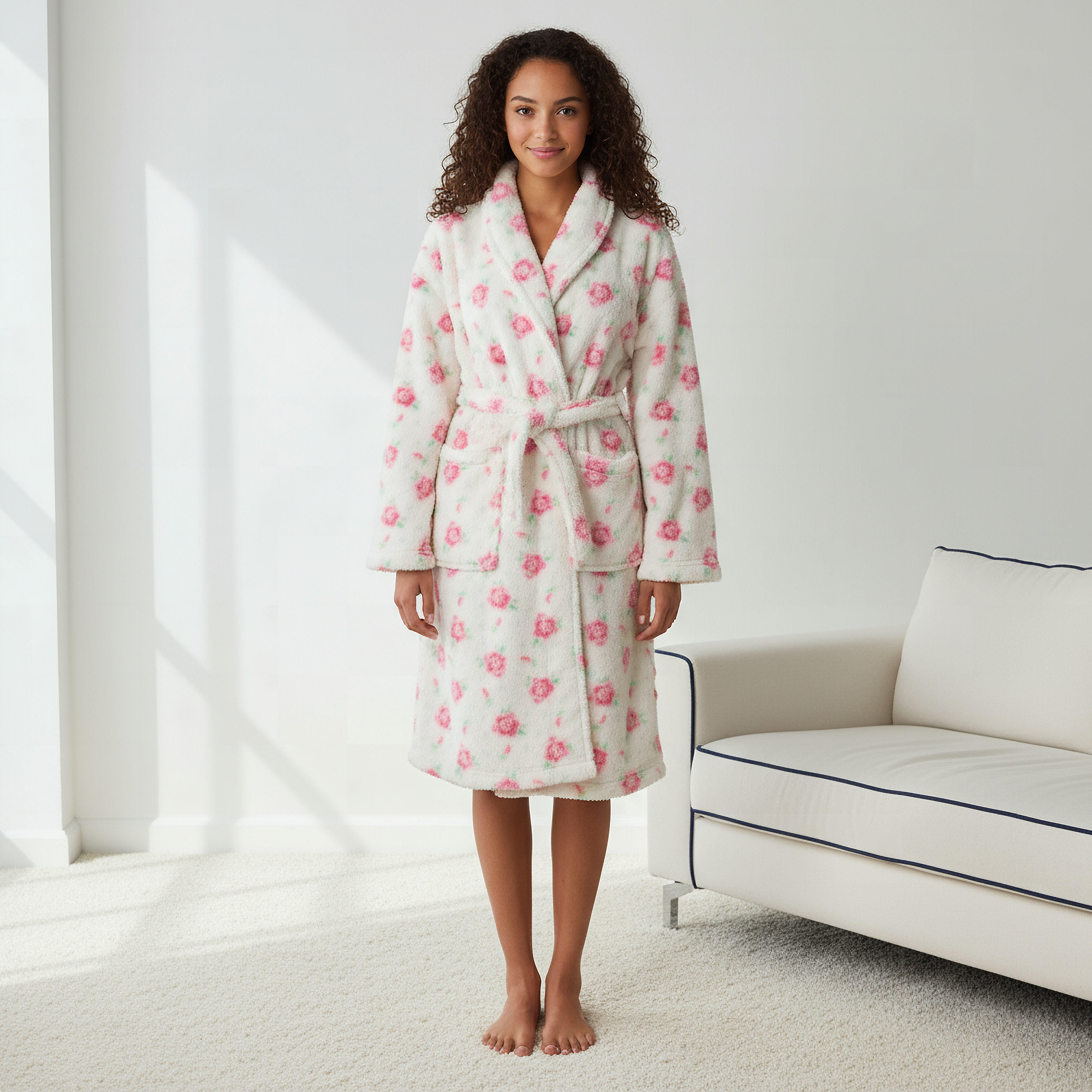روب بحزام وطبعات زهرية-women-clothing-nightwear-robes-image-1