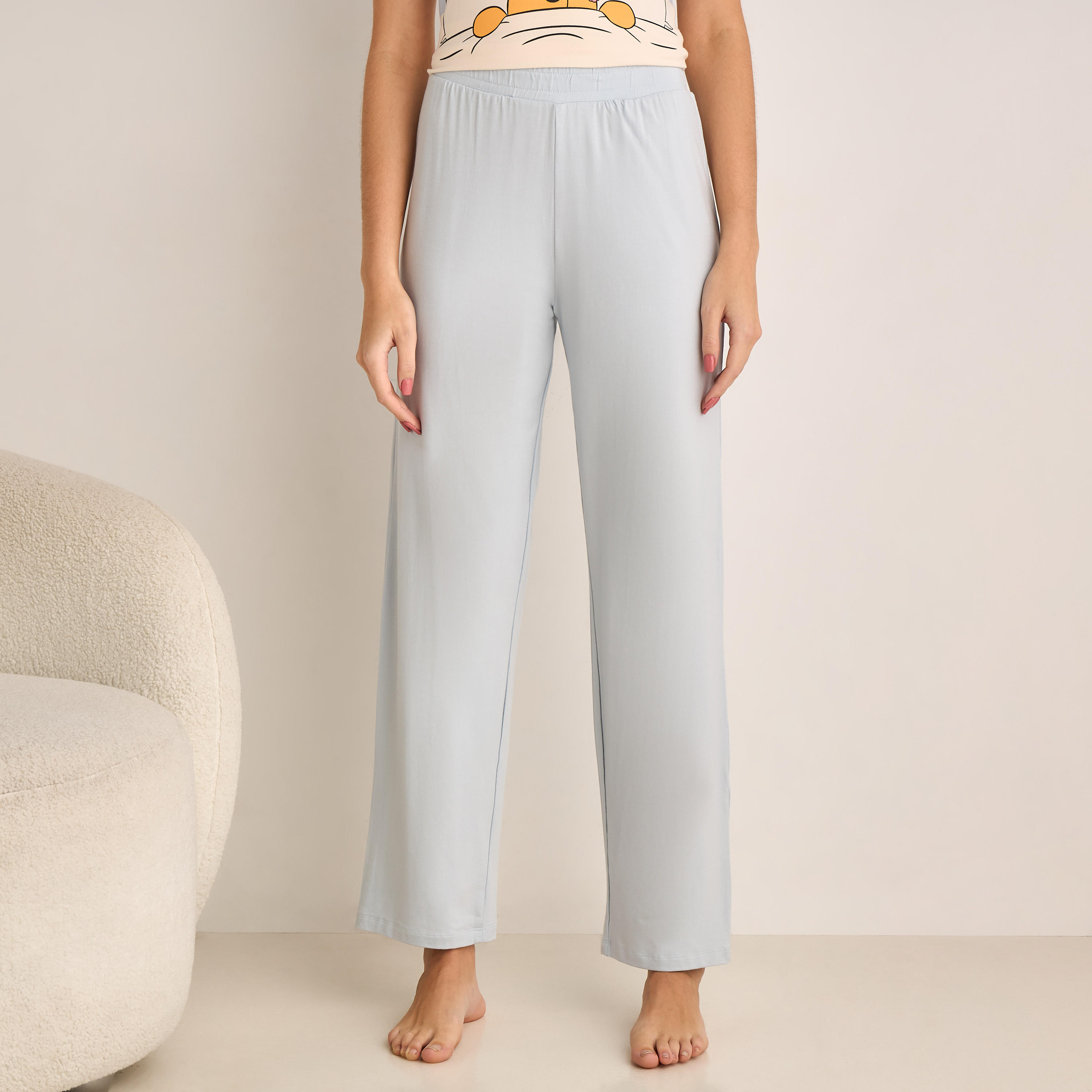 Pyjama Set V-neck T-shirt & Trousers-women-clothing-nightwear-pyjamas-longsets-image-4