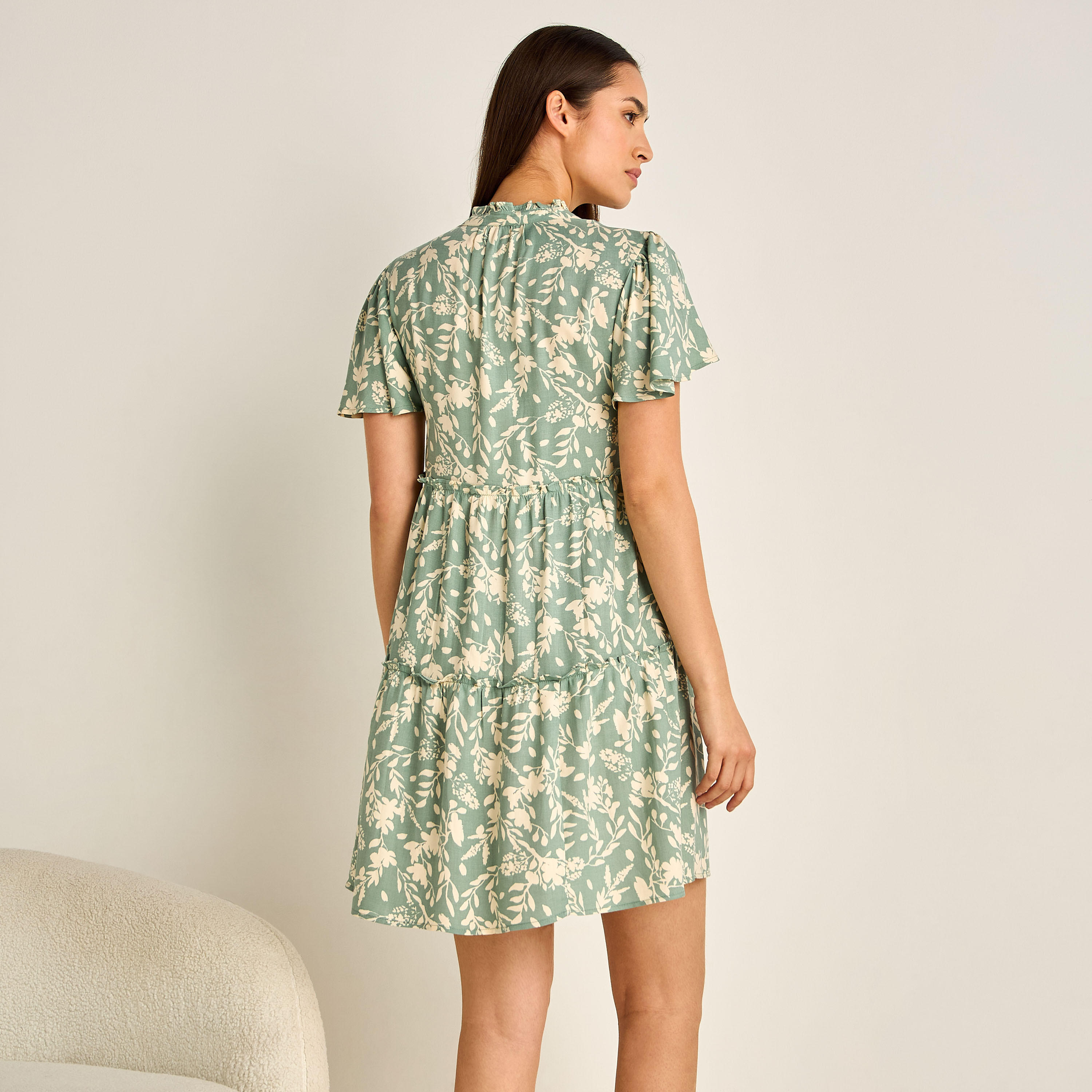 فستان نوم فيسكوز بأكمام واسعة وطبقات - طقم من قطعتين-women-clothing-nightwear-nighties-image-5