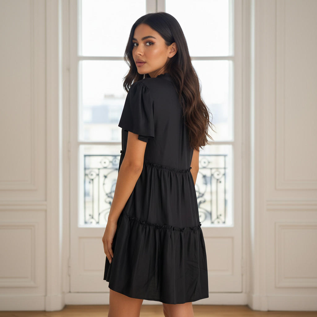 طقم من 2 - قميص نوم فيسكوز طبقات بأكمام قصيرة-women-clothing-nightwear-nighties-image-6