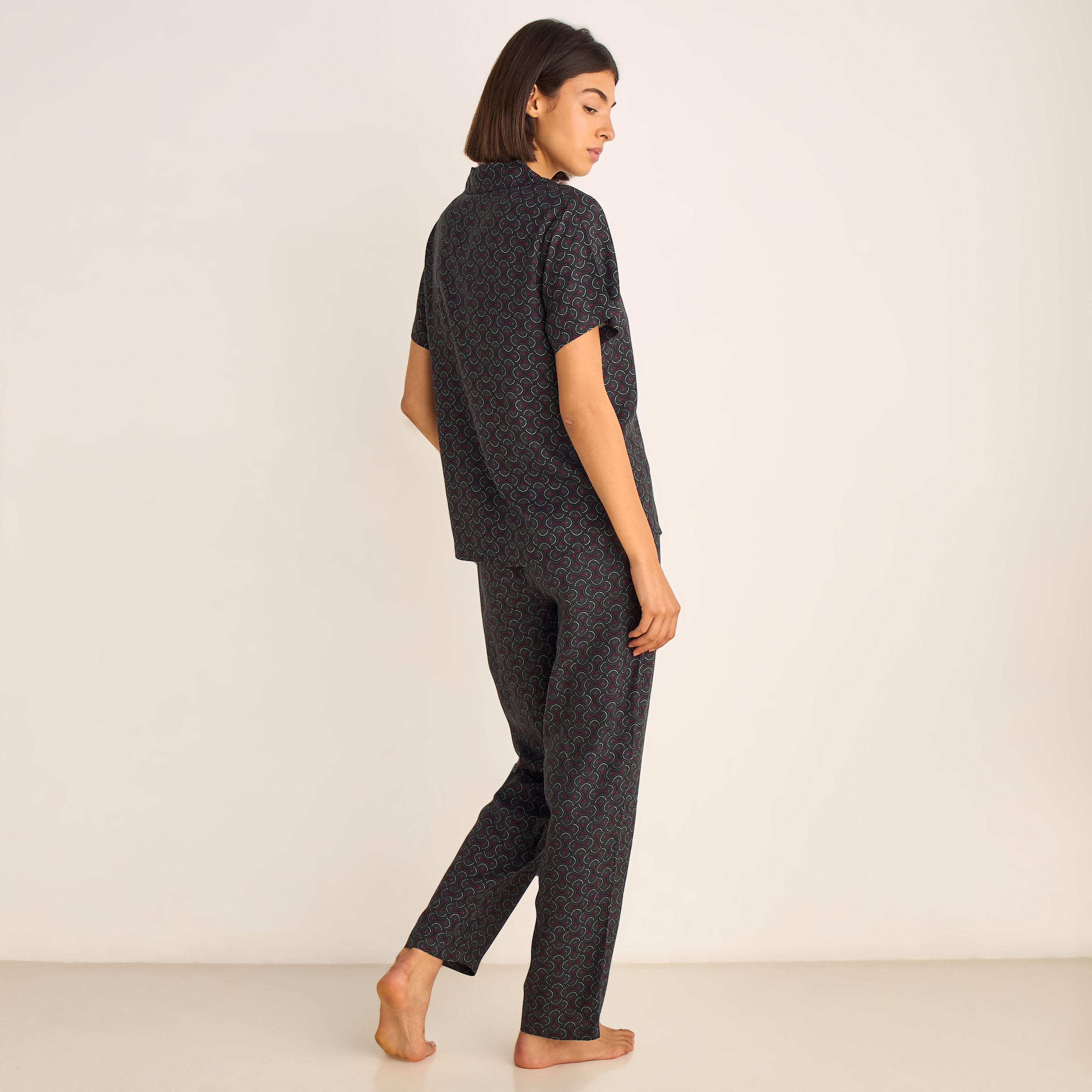طقم بيجاما قميص وبنطلون-women-clothing-nightwear-pyjamas-longsets-image-5