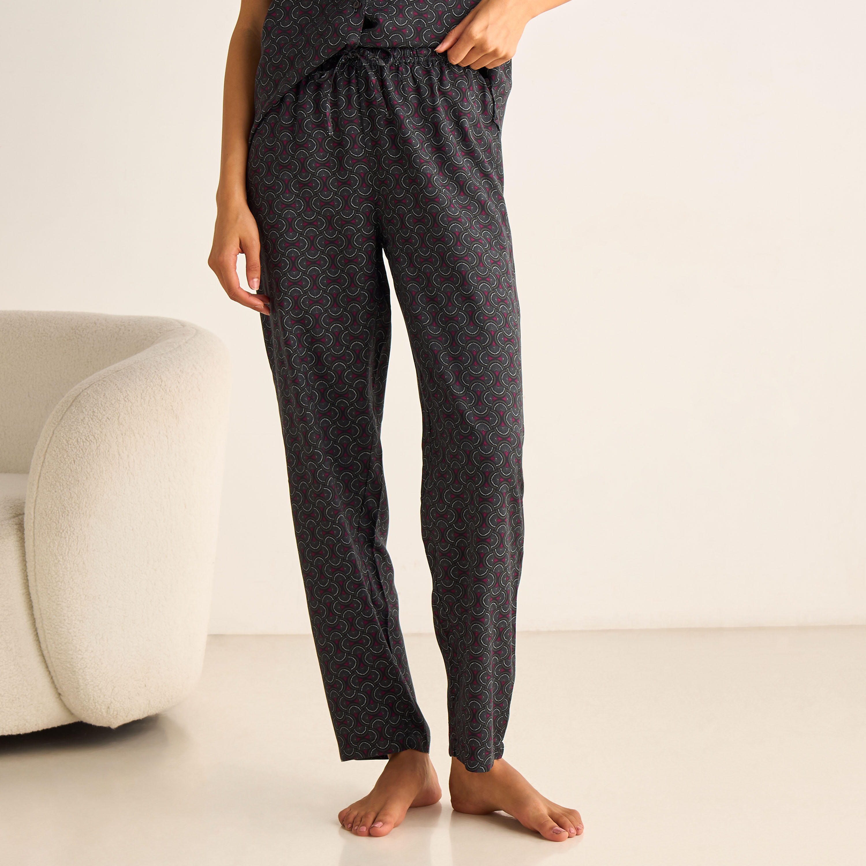 طقم بيجاما قميص وبنطلون-women-clothing-nightwear-pyjamas-longsets-image-6