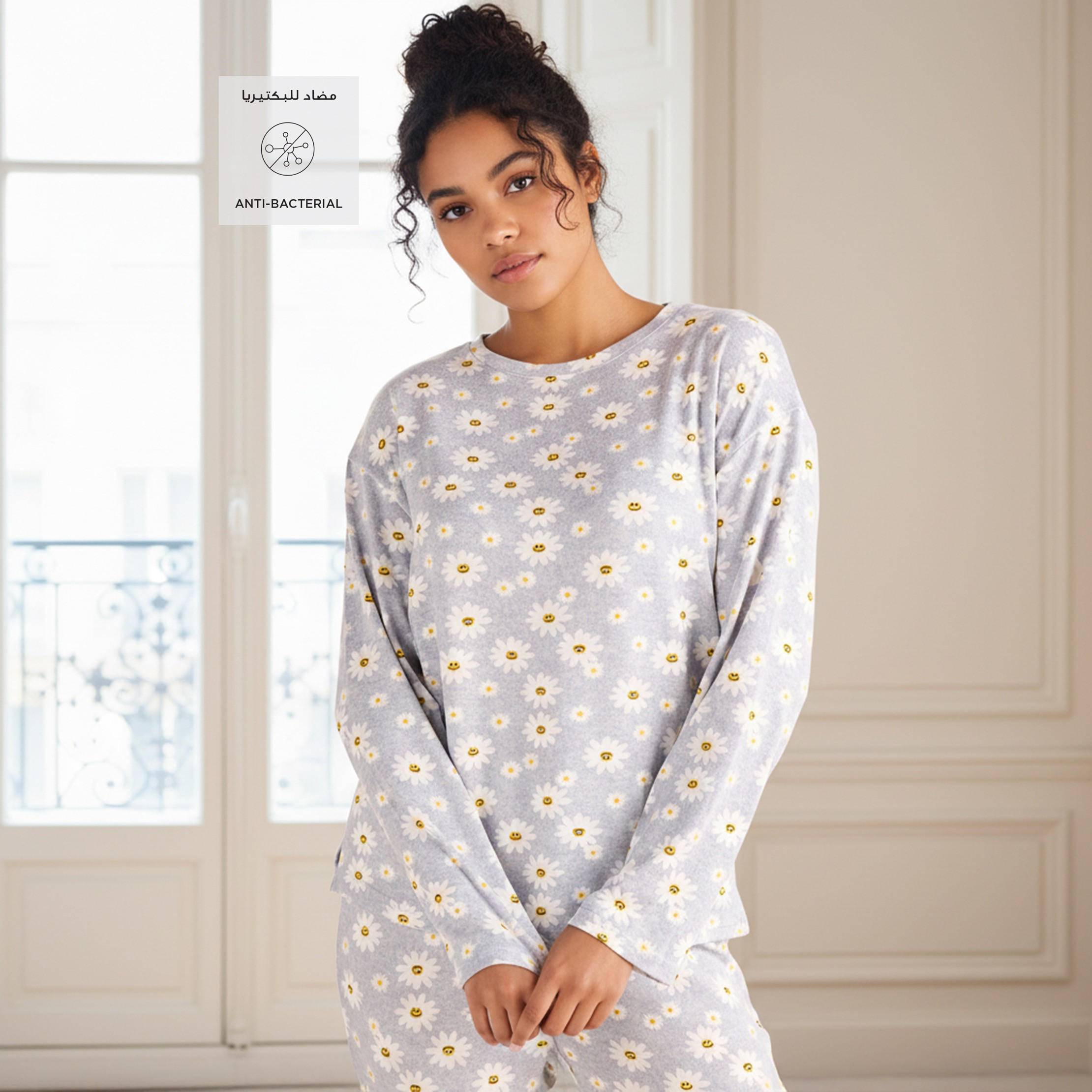 Pyjama Set T-shirt & Trousers-women-clothing-nightwear-pyjamas-longsets-image-2
