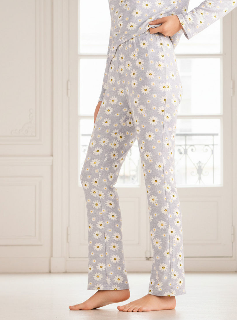 Pyjama Set T-shirt & Trousers-women-clothing-nightwear-pyjamas-longsets-image-4