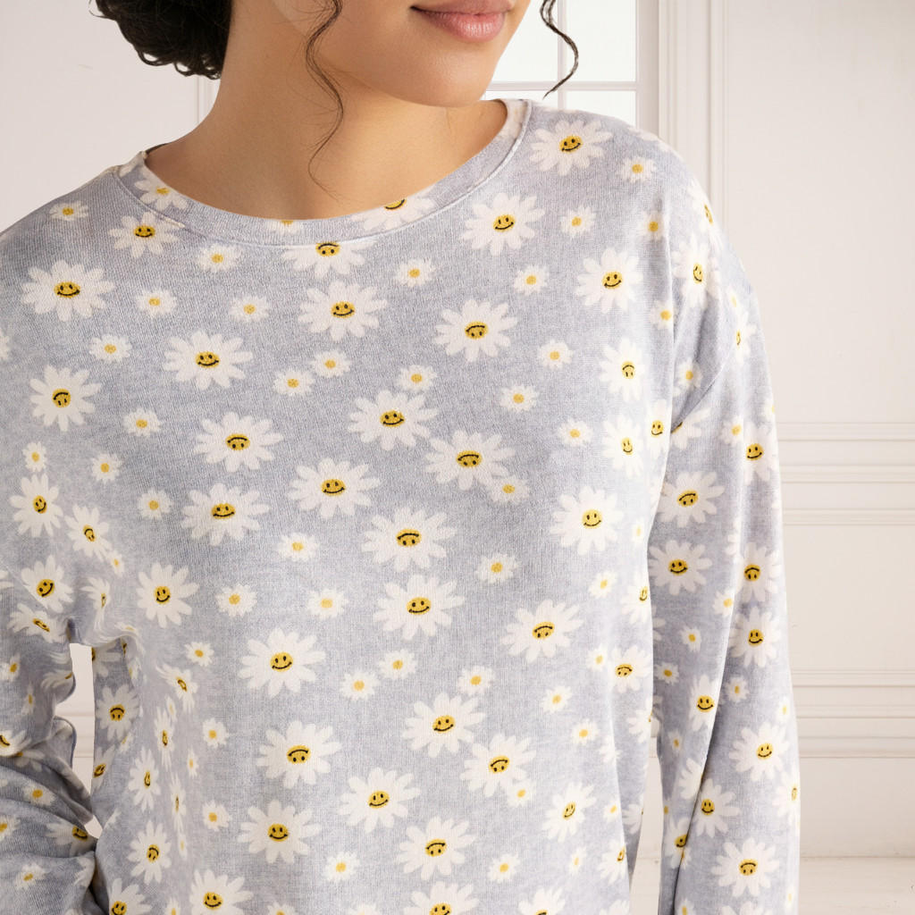 Pyjama Set T-shirt & Trousers-women-clothing-nightwear-pyjamas-longsets-image-5