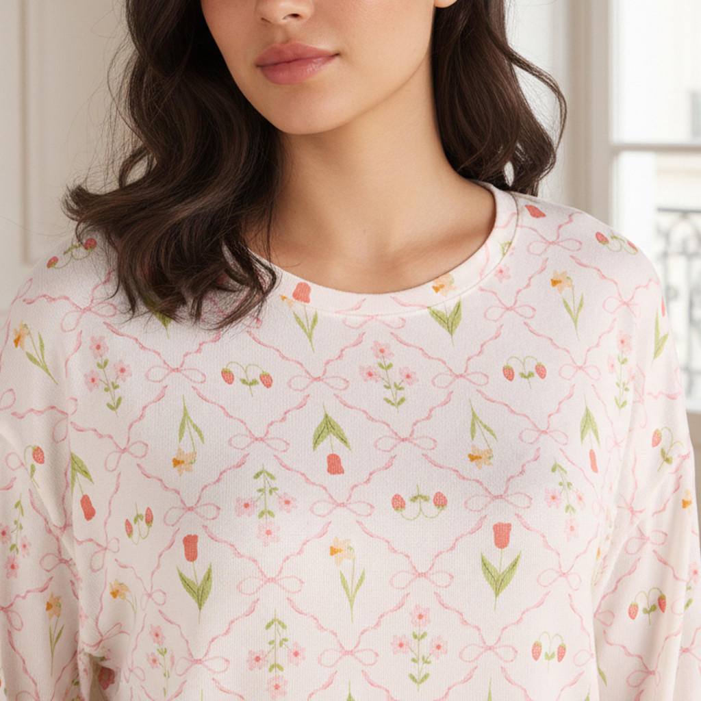 Pyjama Set T-shirt & Trousers-women-clothing-nightwear-pyjamas-longsets-image-5