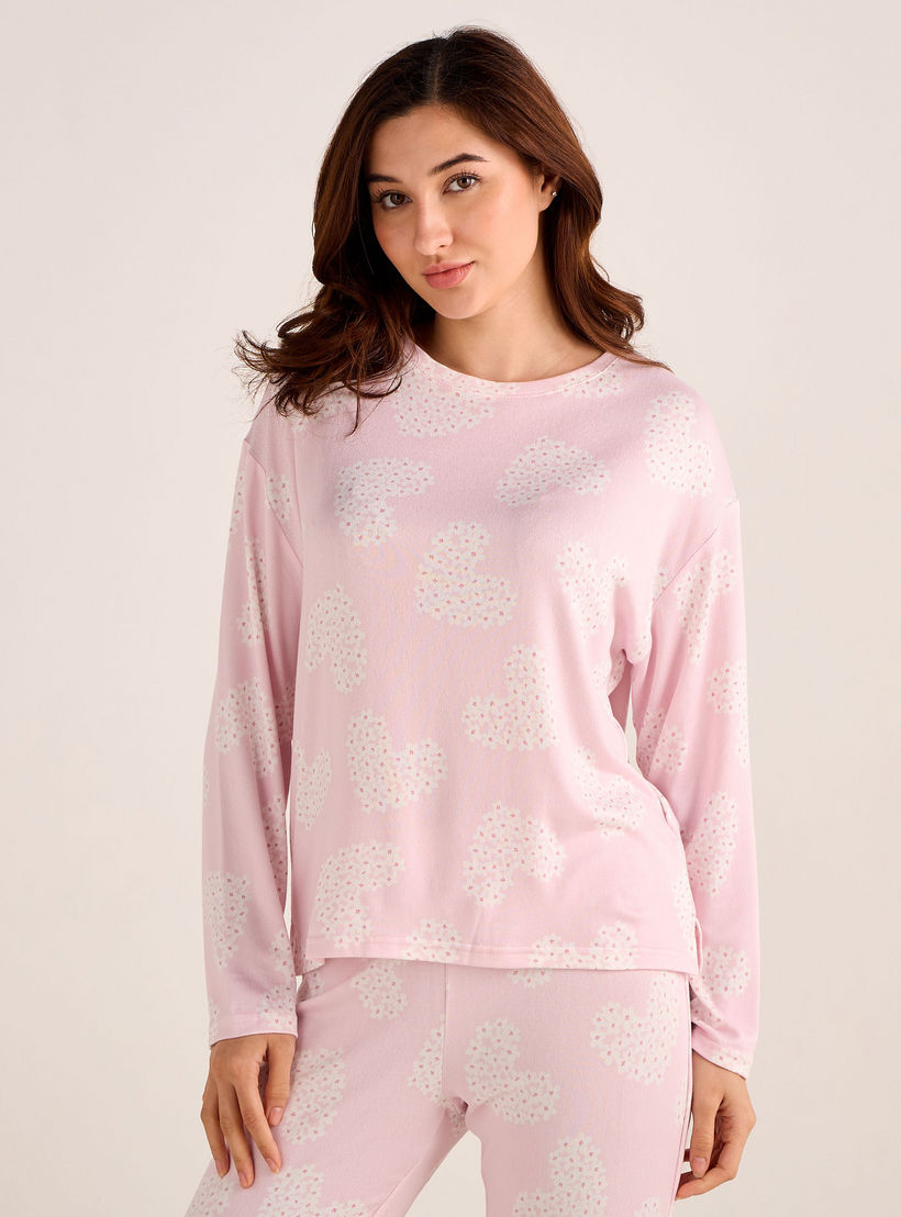 Pyjama Set T-shirt & Trousers-women-clothing-nightwear-pyjamas-longsets-image-2