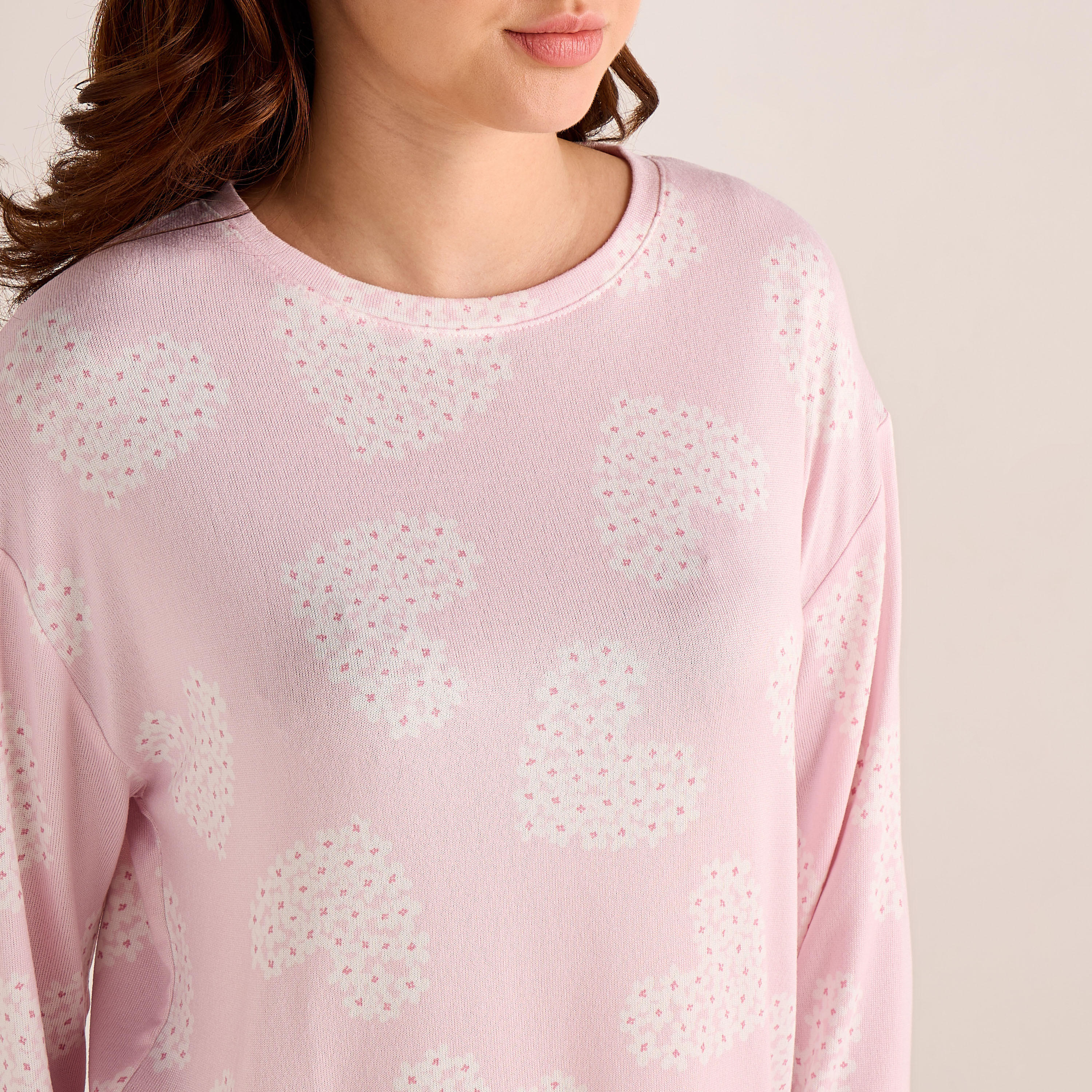 طقم بيجاما بنطلون وتيشيرت-women-clothing-nightwear-pyjamas-longsets-image-2