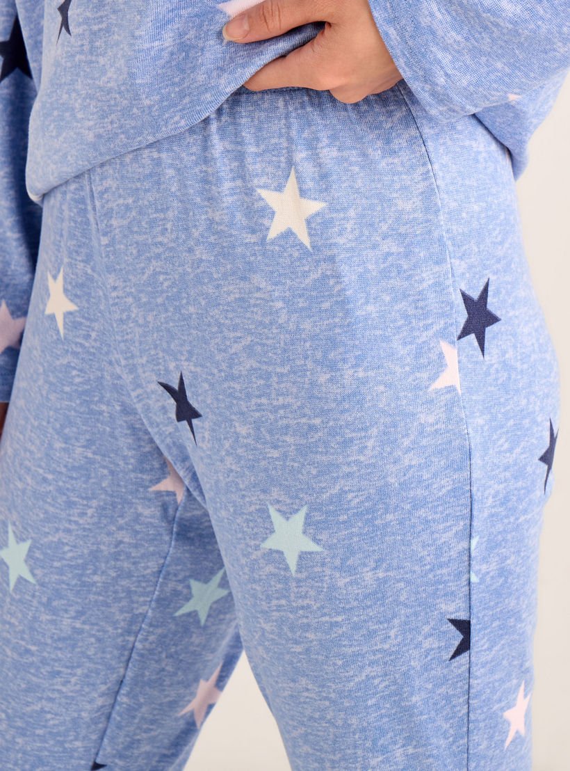 طقم بيجاما بنطلون وتيشيرت-women-clothing-nightwear-pyjamas-longsets-image-6