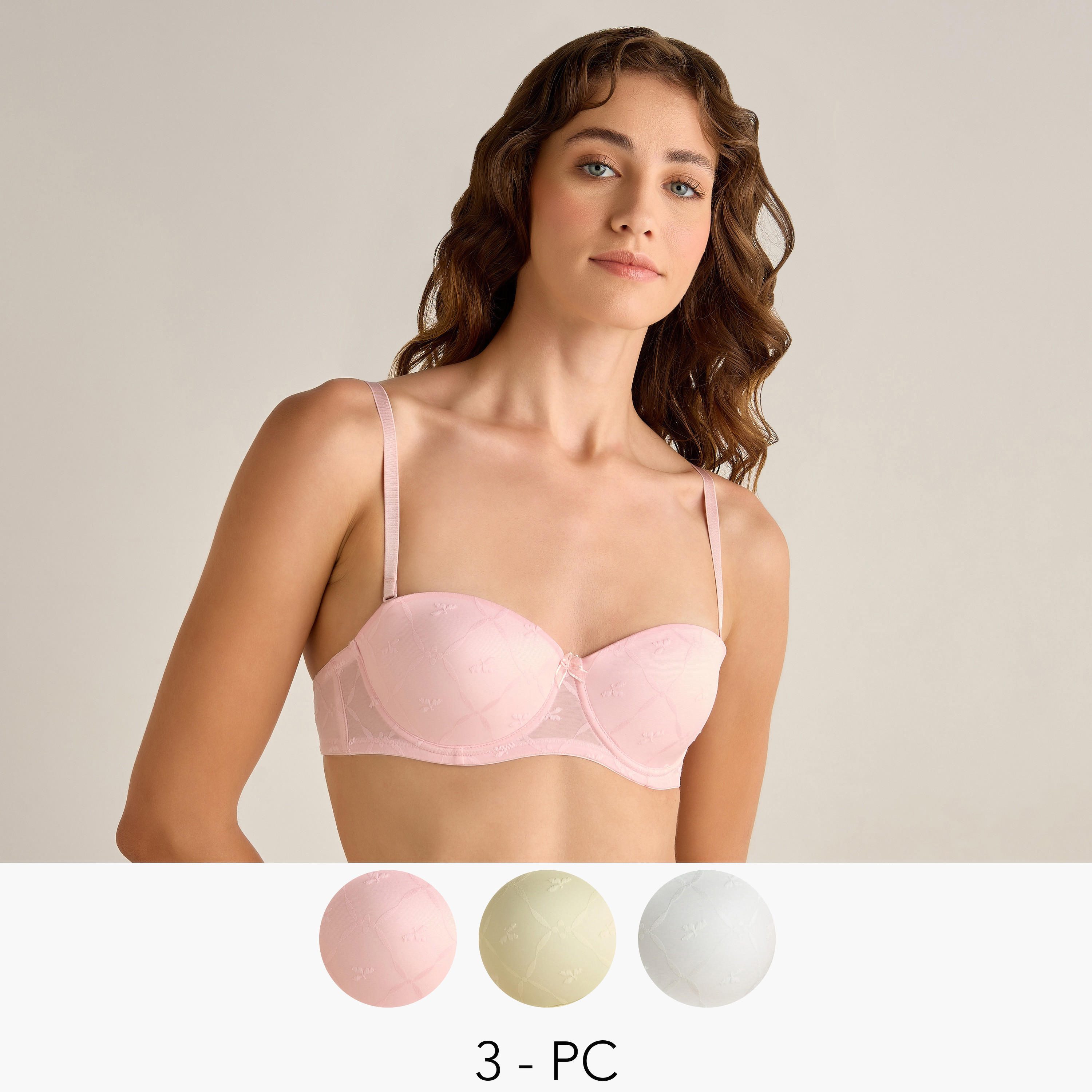 Balconette Bra Medium Coverage - Pack of 3-women-clothing-lingerie-bras-image-1