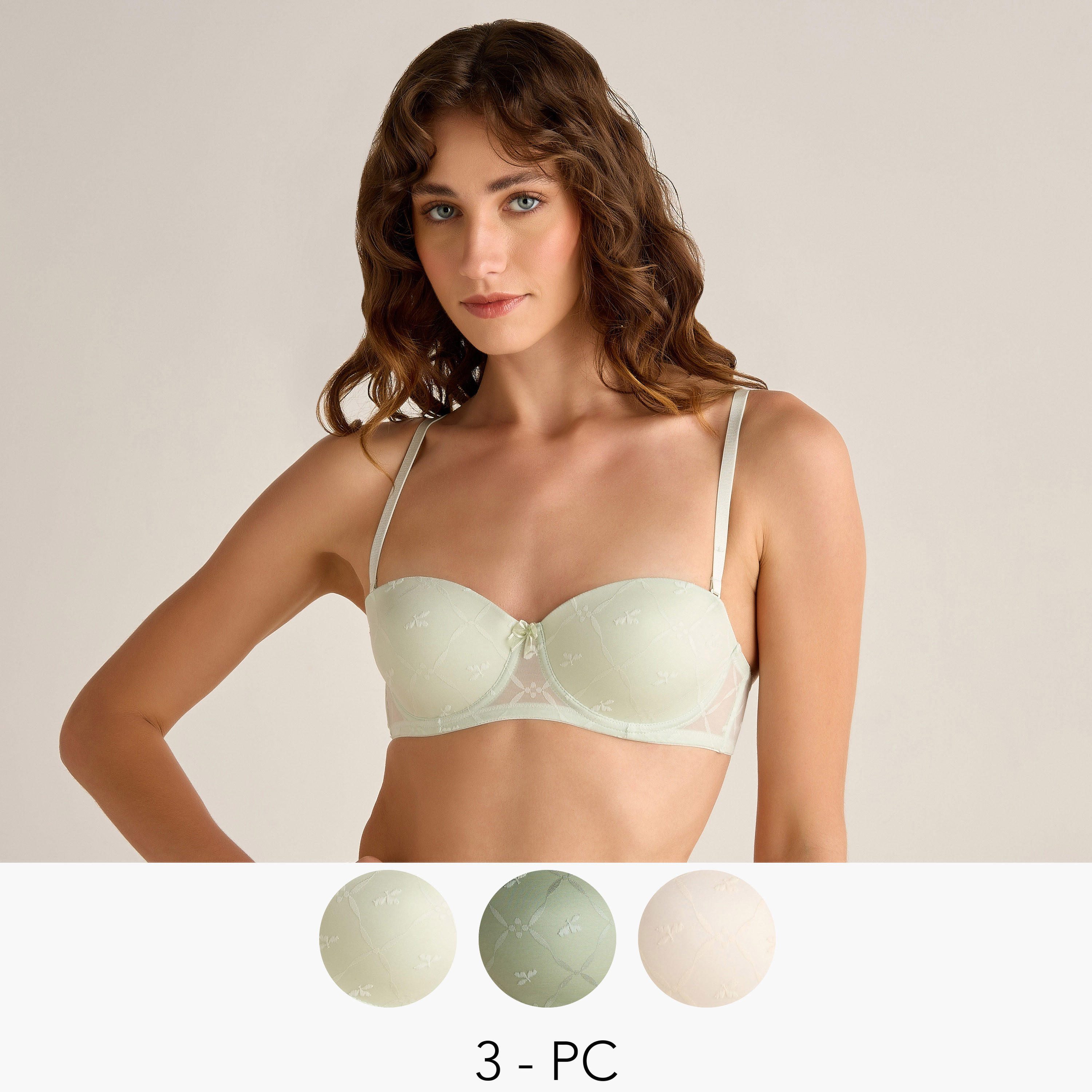 Balconette Bra Medium Coverage - Pack of 3-women-clothing-lingerie-bras-image-1