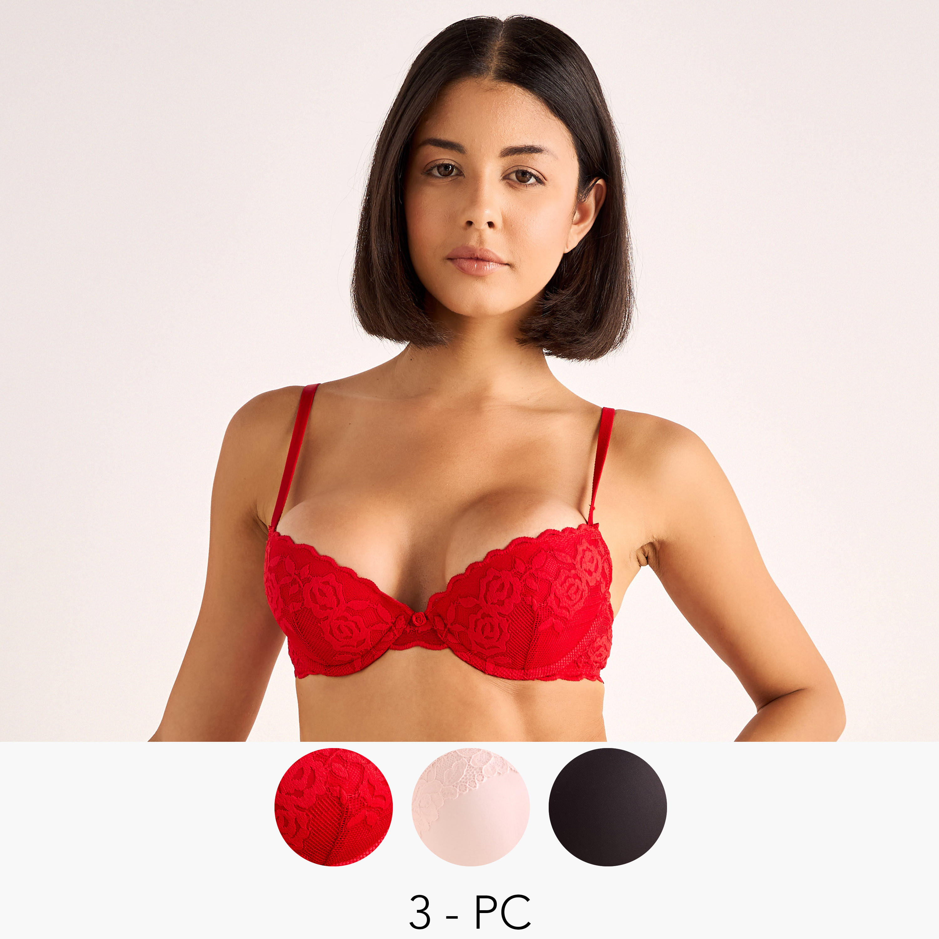 صدرية ديمي - طقم من 3-women-clothing-lingerie-bras-image-8