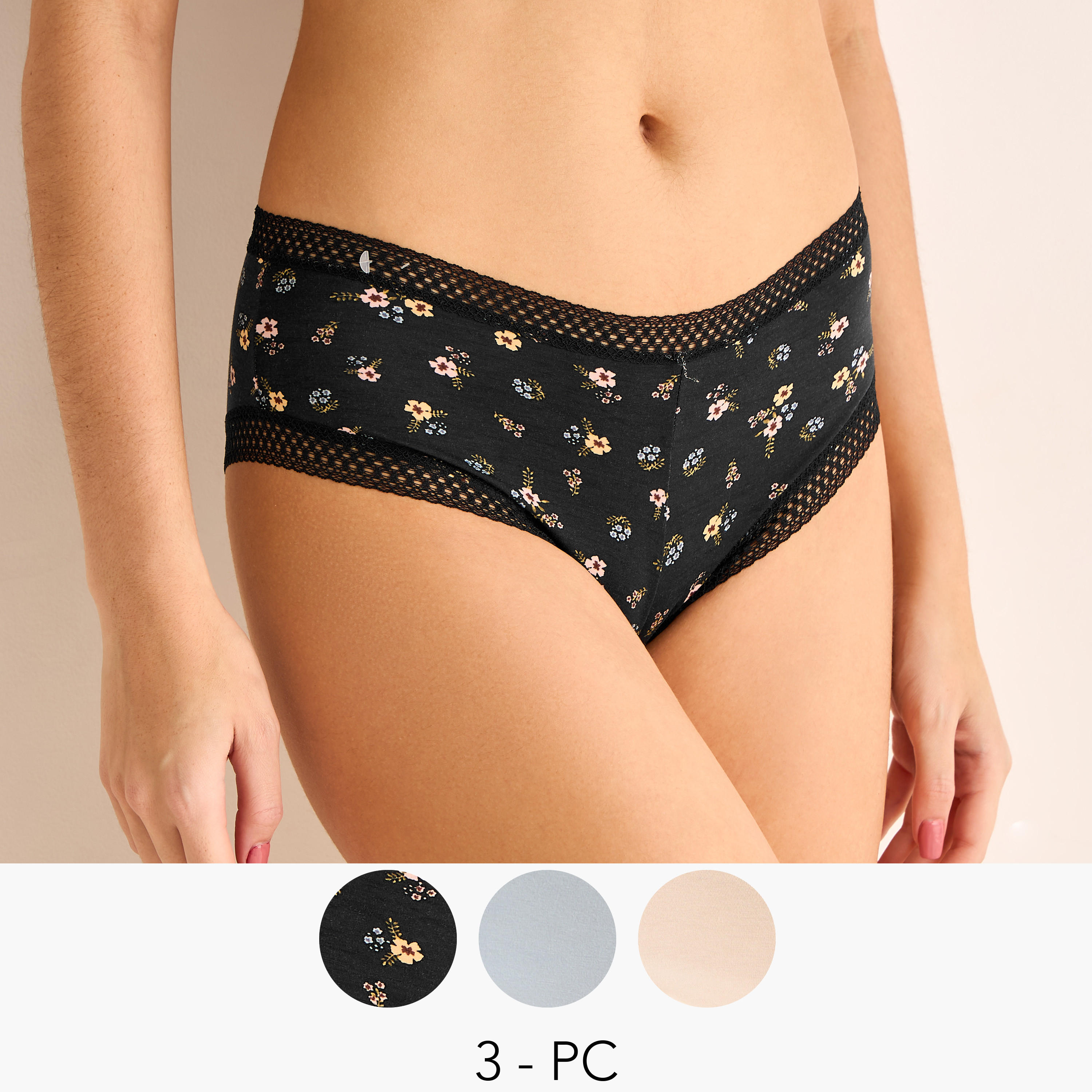 Set of 3 - Cheeksters with Lace Trim-women-clothing-lingerie-panties-image-1
