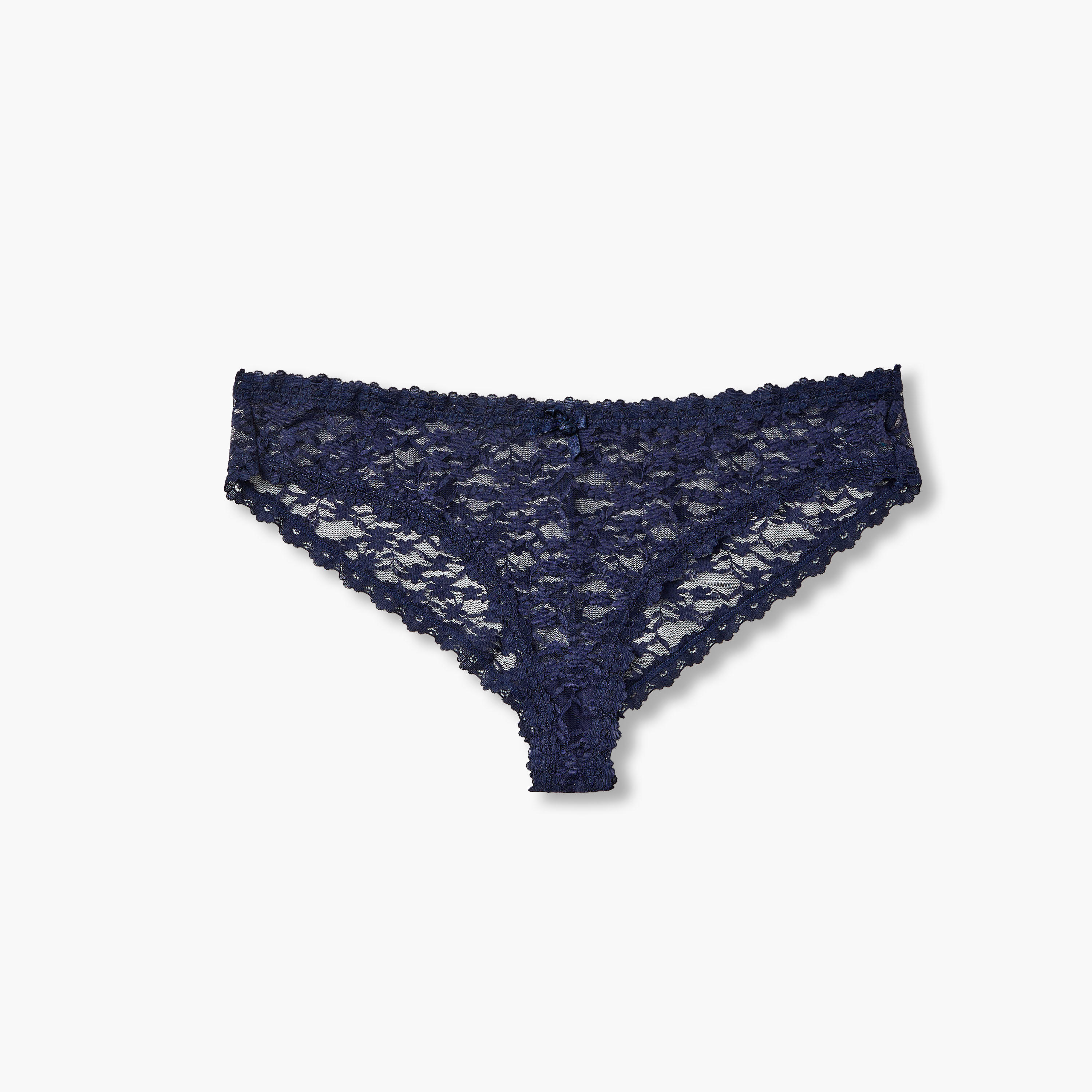 Bikini Panty with Lace Trim-women-clothing-lingerie-panties-image-1