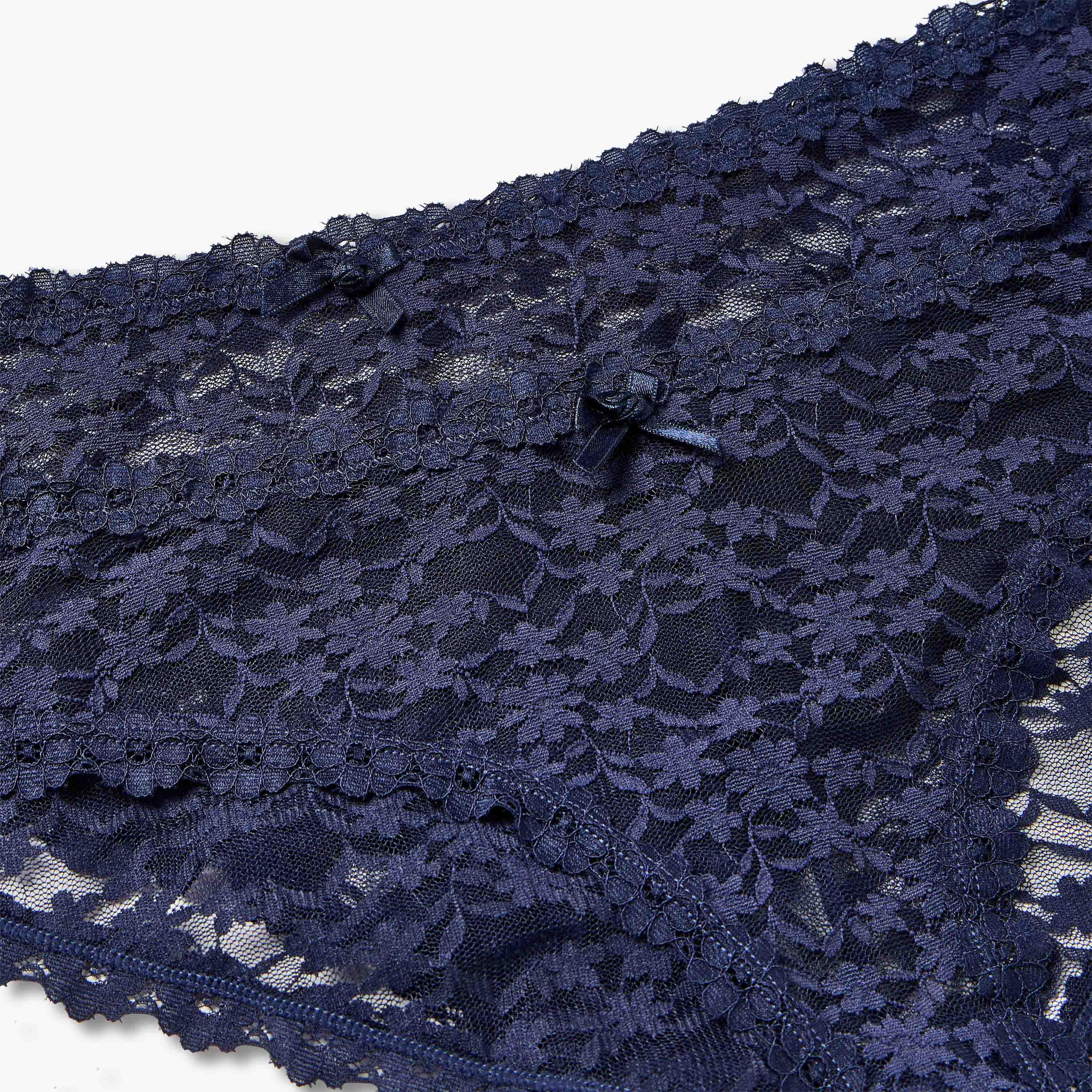 Bikini Panty with Lace Trim-women-clothing-lingerie-panties-image-3