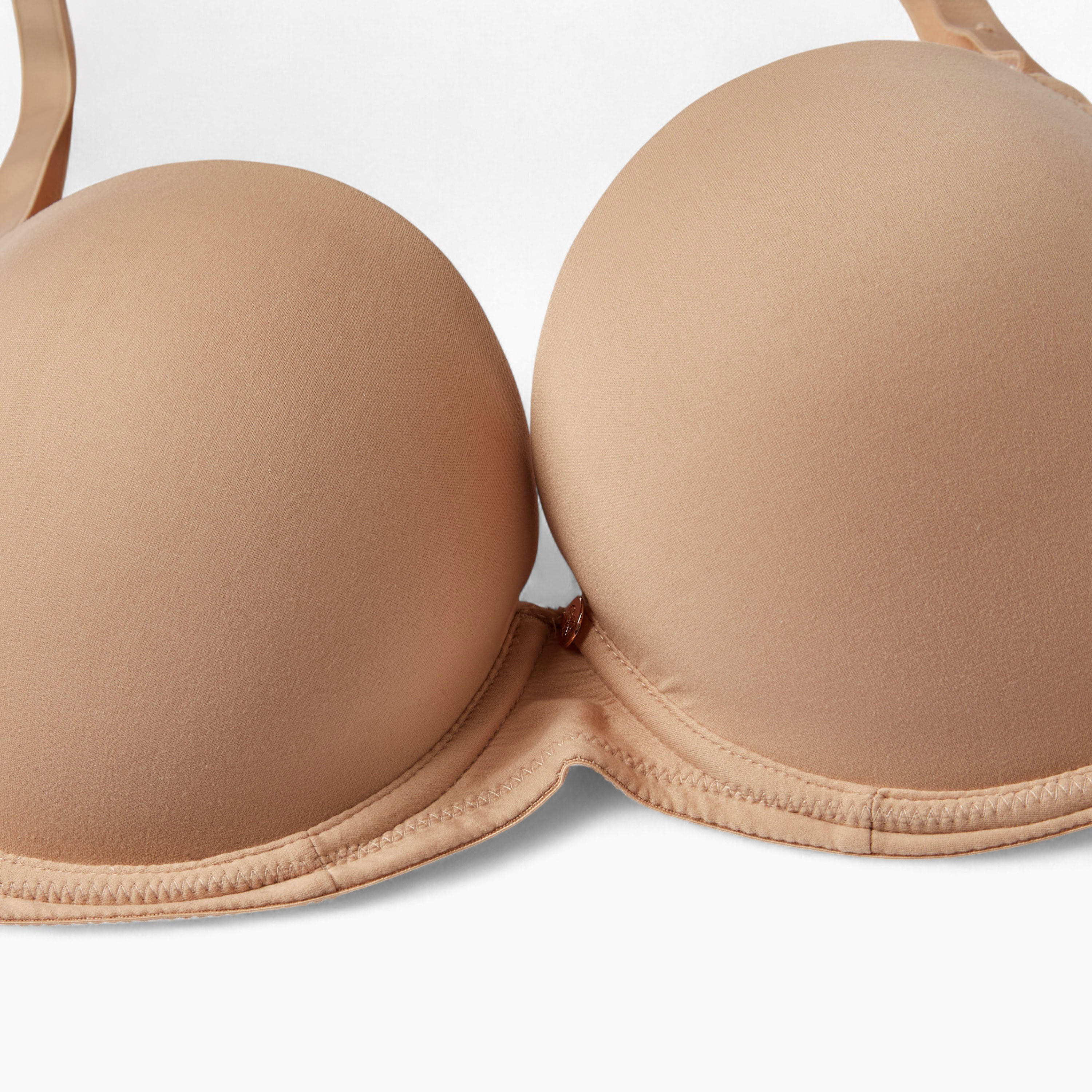 Double Push Up Bra with Hook and Eye Closure-women-clothing-lingerie-bras-image-3