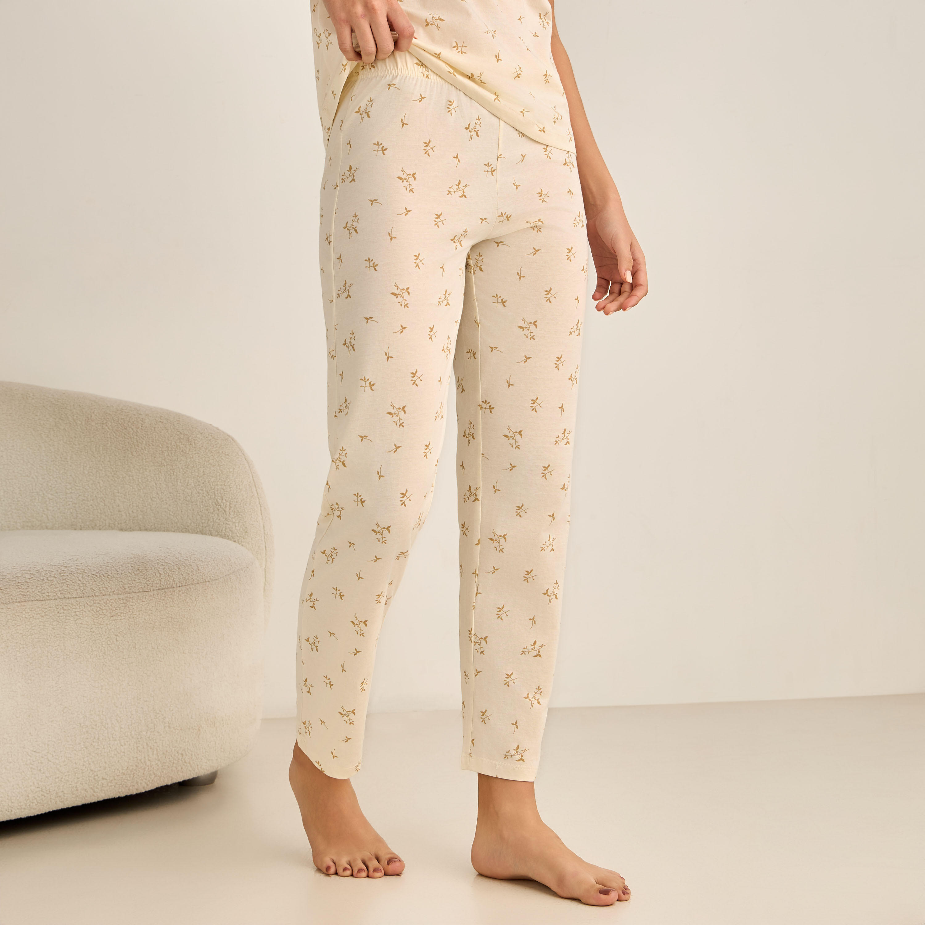 Pyjama Set T-shirt & Cotton Pants-women-clothing-nightwear-pyjamas-longsets-image-4
