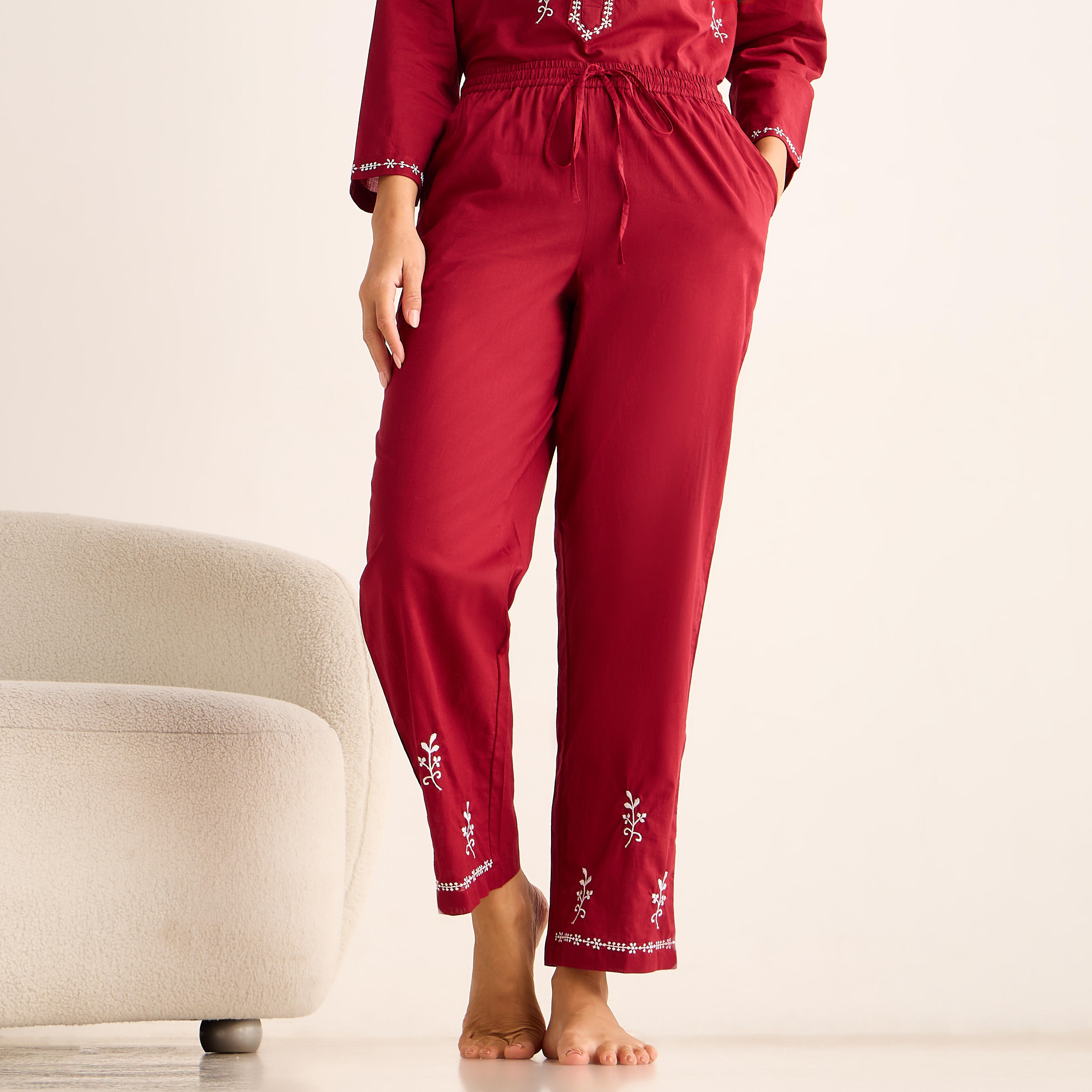 Pyjama Set Top and Pants Cotton-women-clothing-nightwear-pyjamas-longsets-image-4