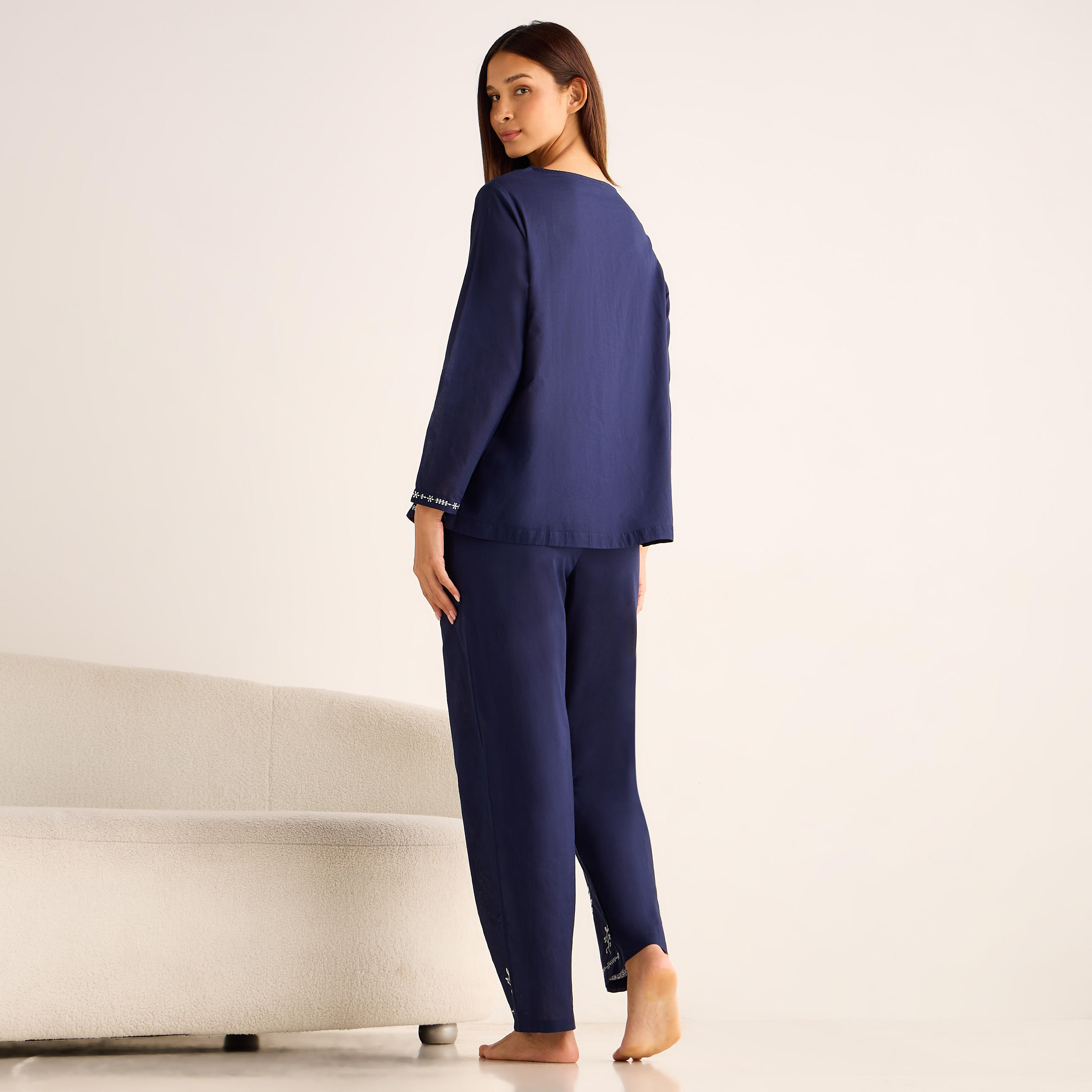 Pyjama Set Top and Pants Cotton-women-clothing-nightwear-pyjamas-longsets-image-3