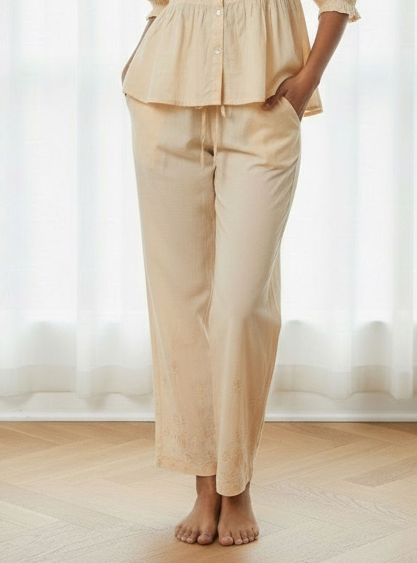 Pyjama Set Button Down Top & Trousers Cotton-women-clothing-nightwear-pyjamas-longsets-image-4