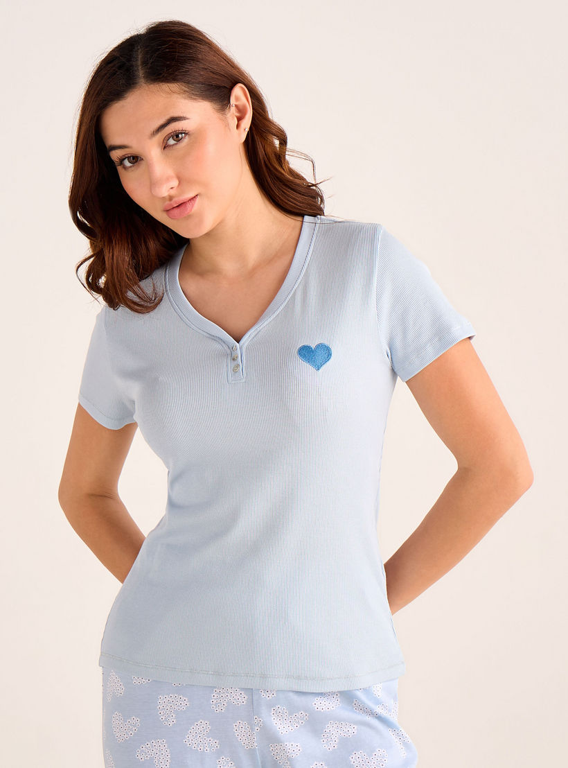 Pyjama Set T-shirt & Pants-women-clothing-nightwear-pyjamas-longsets-image-2