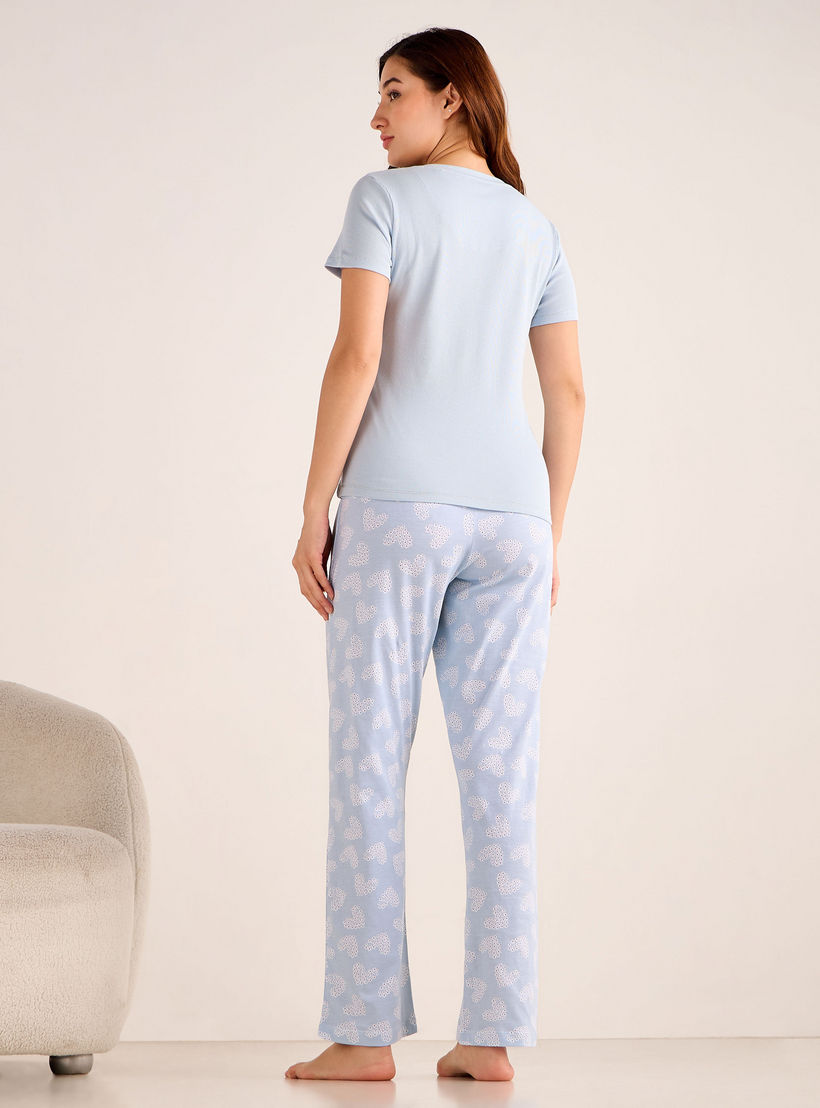 Pyjama Set T-shirt & Pants-women-clothing-nightwear-pyjamas-longsets-image-3