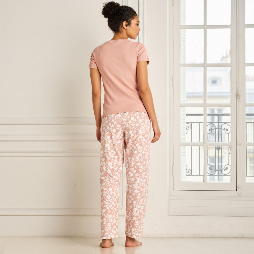 طقم بيجاما بنطلون وتيشيرت-women-clothing-nightwear-pyjamas-longsets-image-5