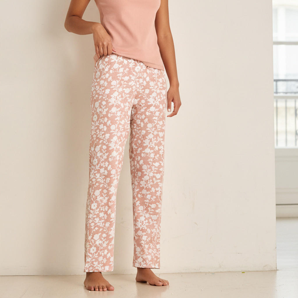 طقم بيجاما بنطلون وتيشيرت-women-clothing-nightwear-pyjamas-longsets-image-4