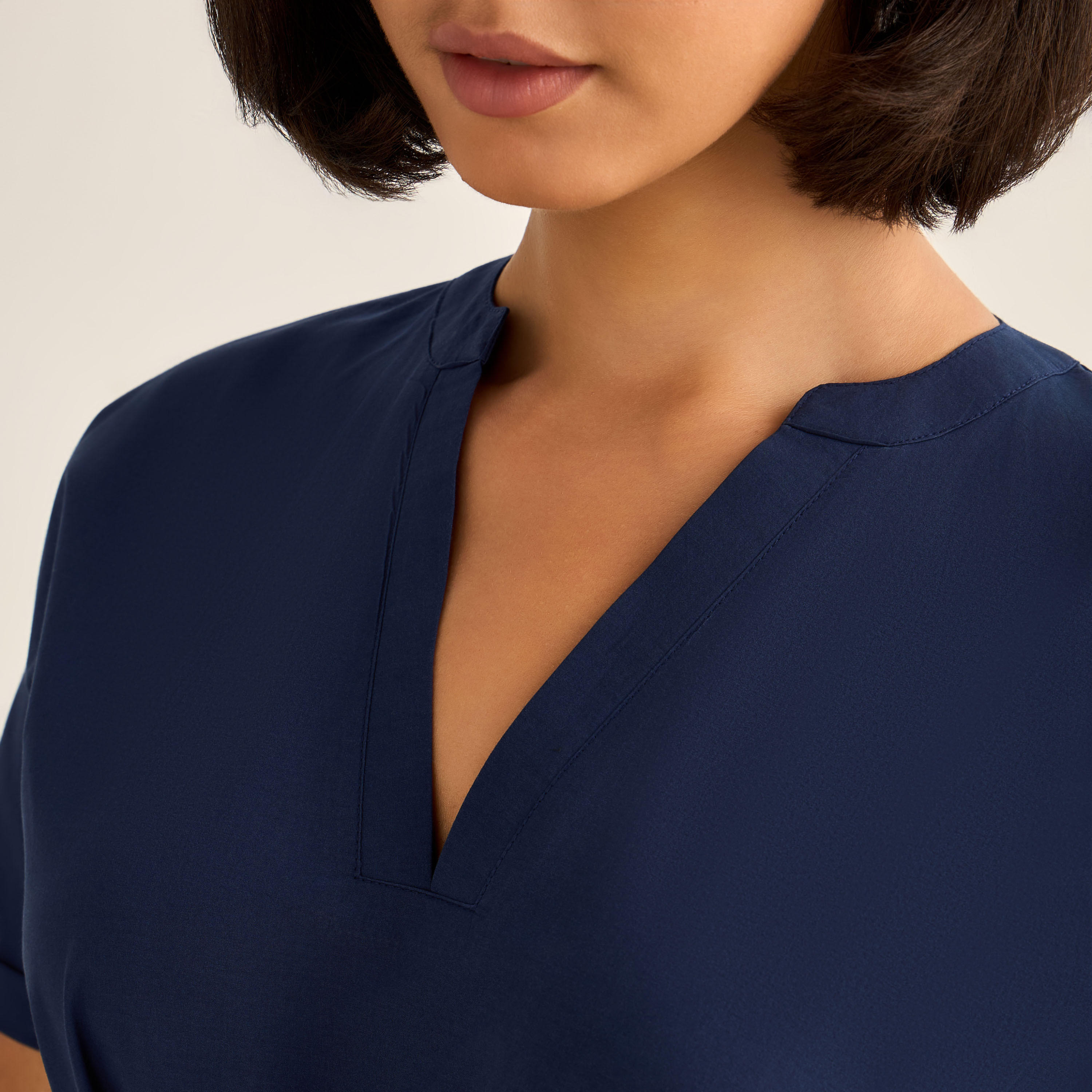 Short Sleeve Viscose Night Dress with a Tie-up Belt-women-clothing-nightwear-nighties-image-5
