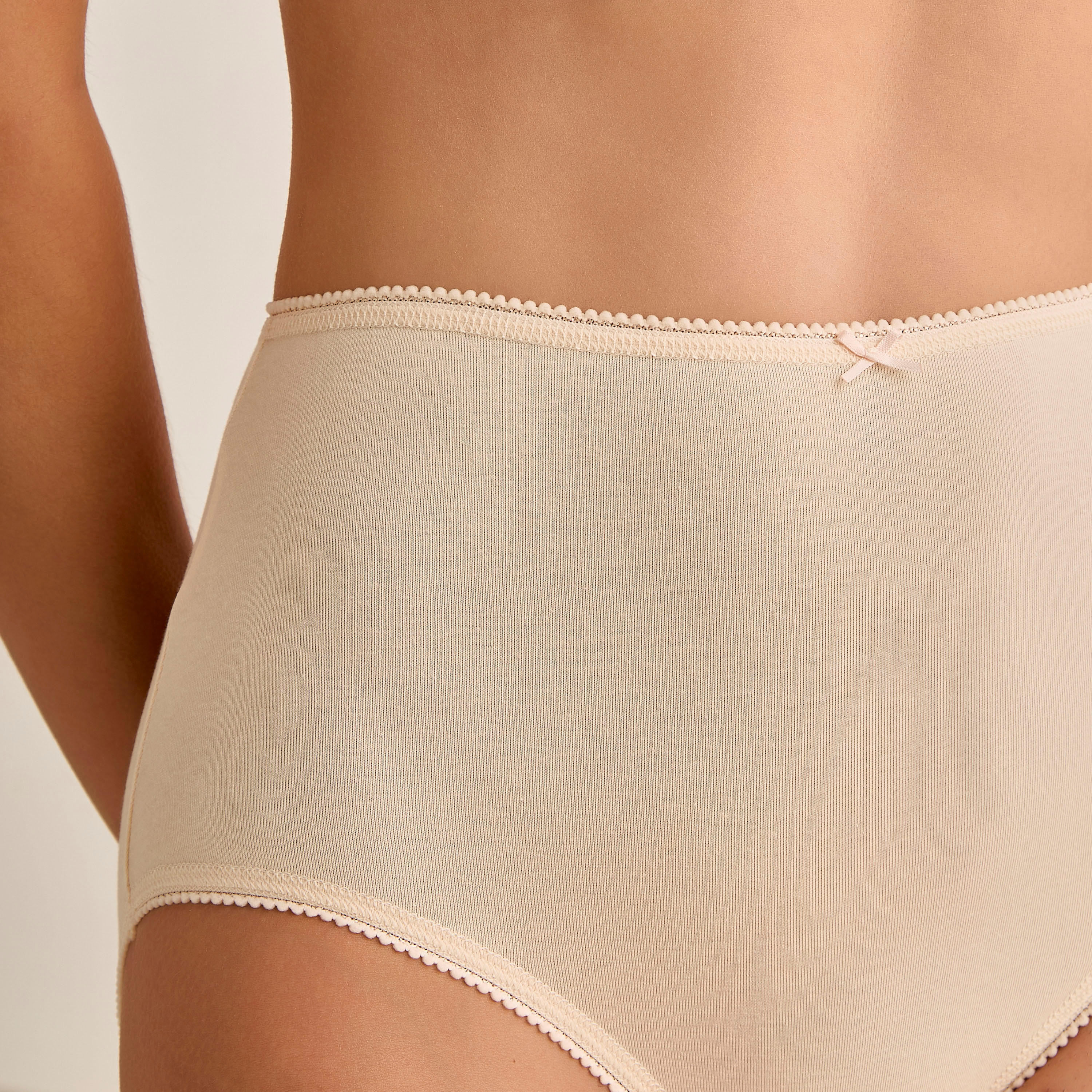 Set of 5 - Full Briefs High Waist with Lace Trim-women-clothing-lingerie-panties-image-3