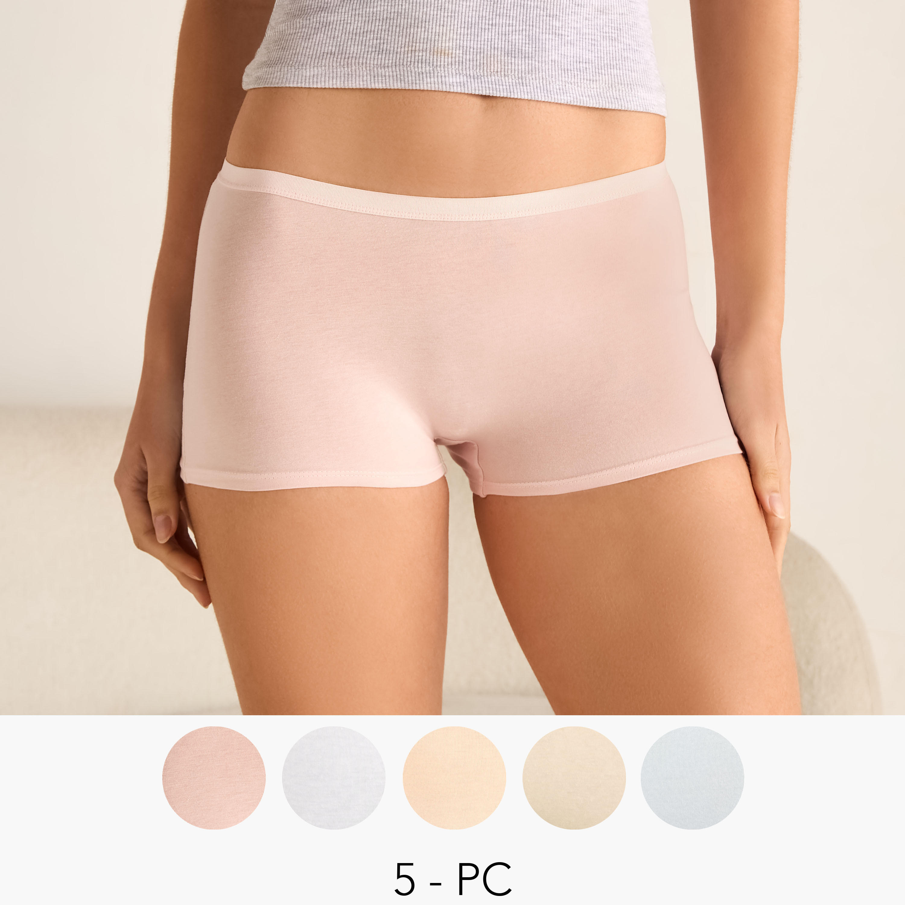 Set of 5 - Boxer Briefs-women-clothing-lingerie-panties-image-1