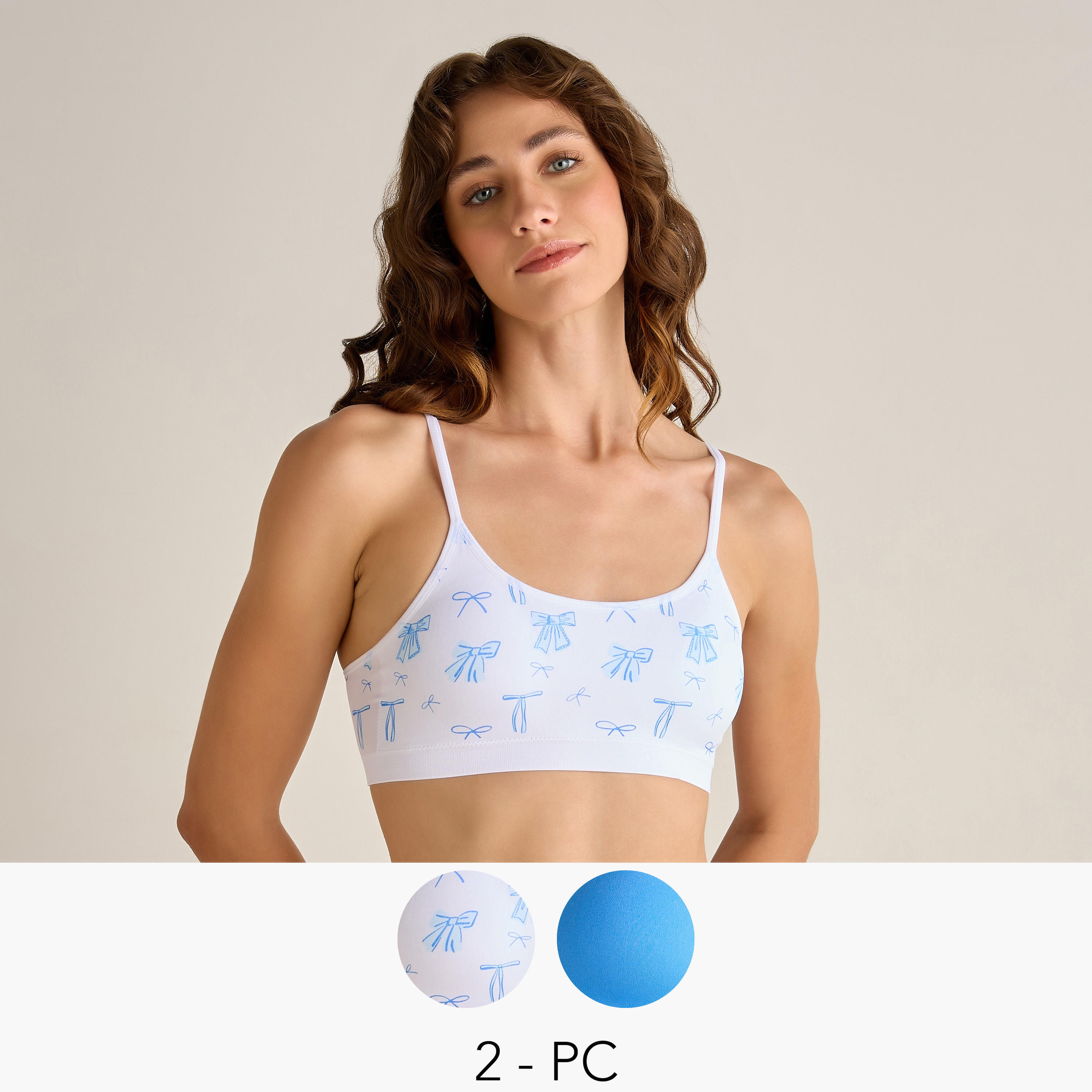 Bralette Medium Coverage Seamless -  Pack of 2-women-clothing-lingerie-bras-image-1