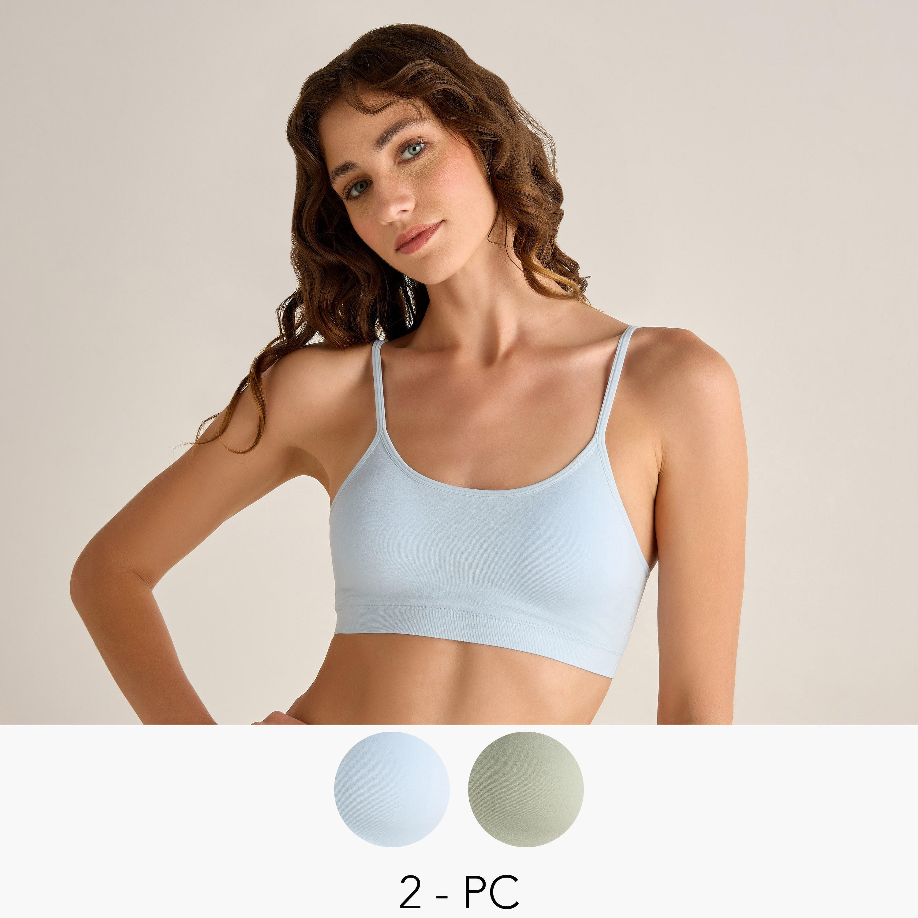 Bralette Medium Coverage Seamless -  Pack of 2-women-clothing-lingerie-bras-image-1