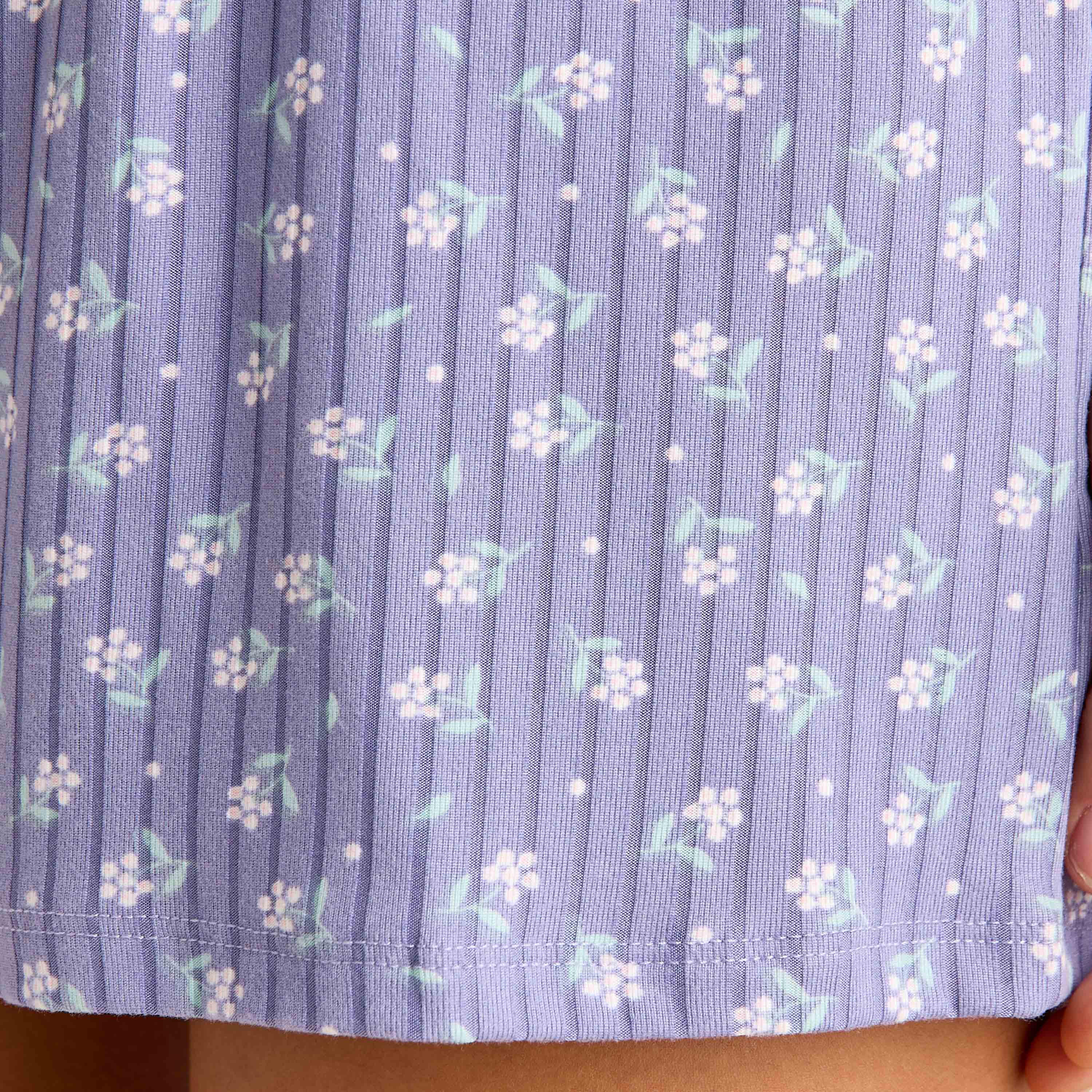 شورت مضلع بارز الملمس-women-clothing-nightwear-pyjamas-bottoms-image-5
