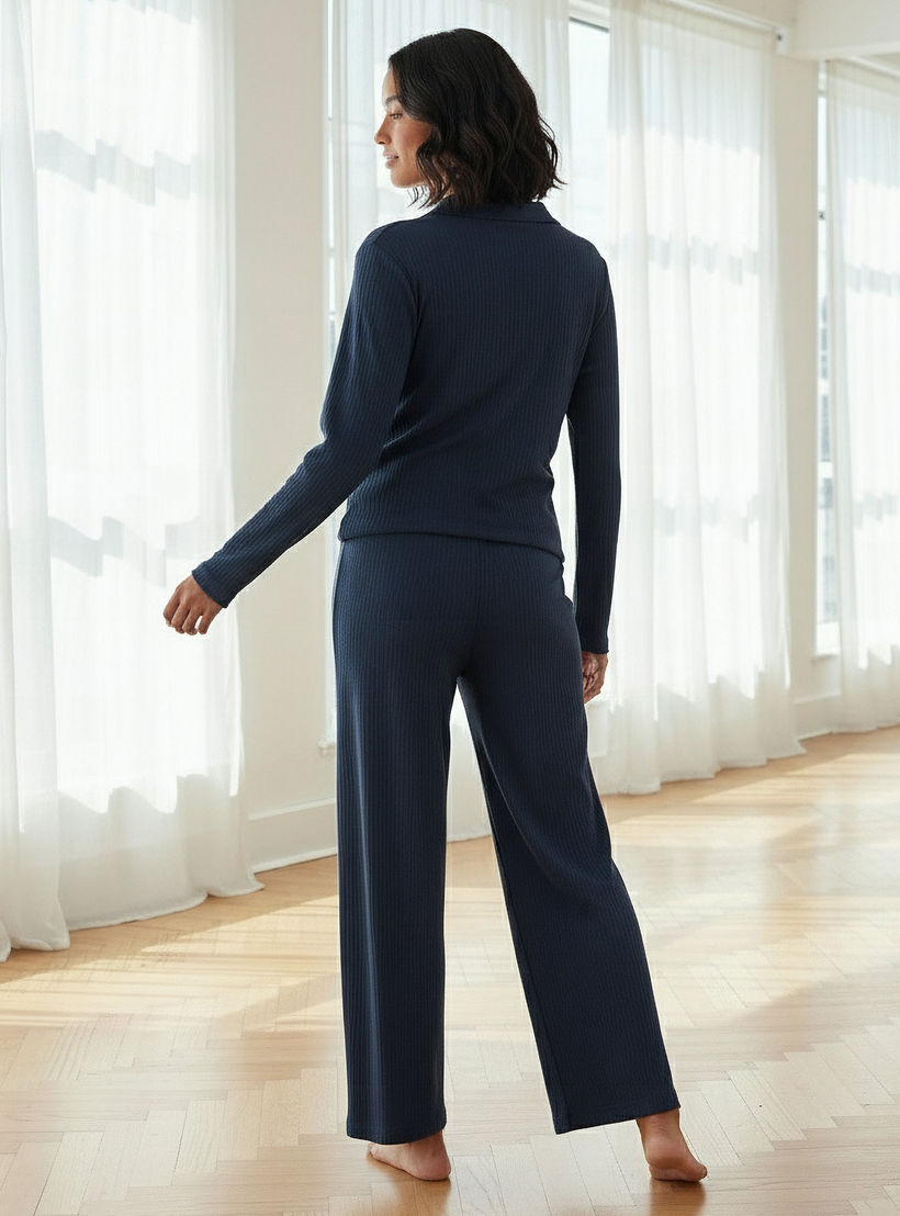 طقم بيجاما بلوزة وبنطلون-women-clothing-nightwear-pyjamas-longsets-image-4