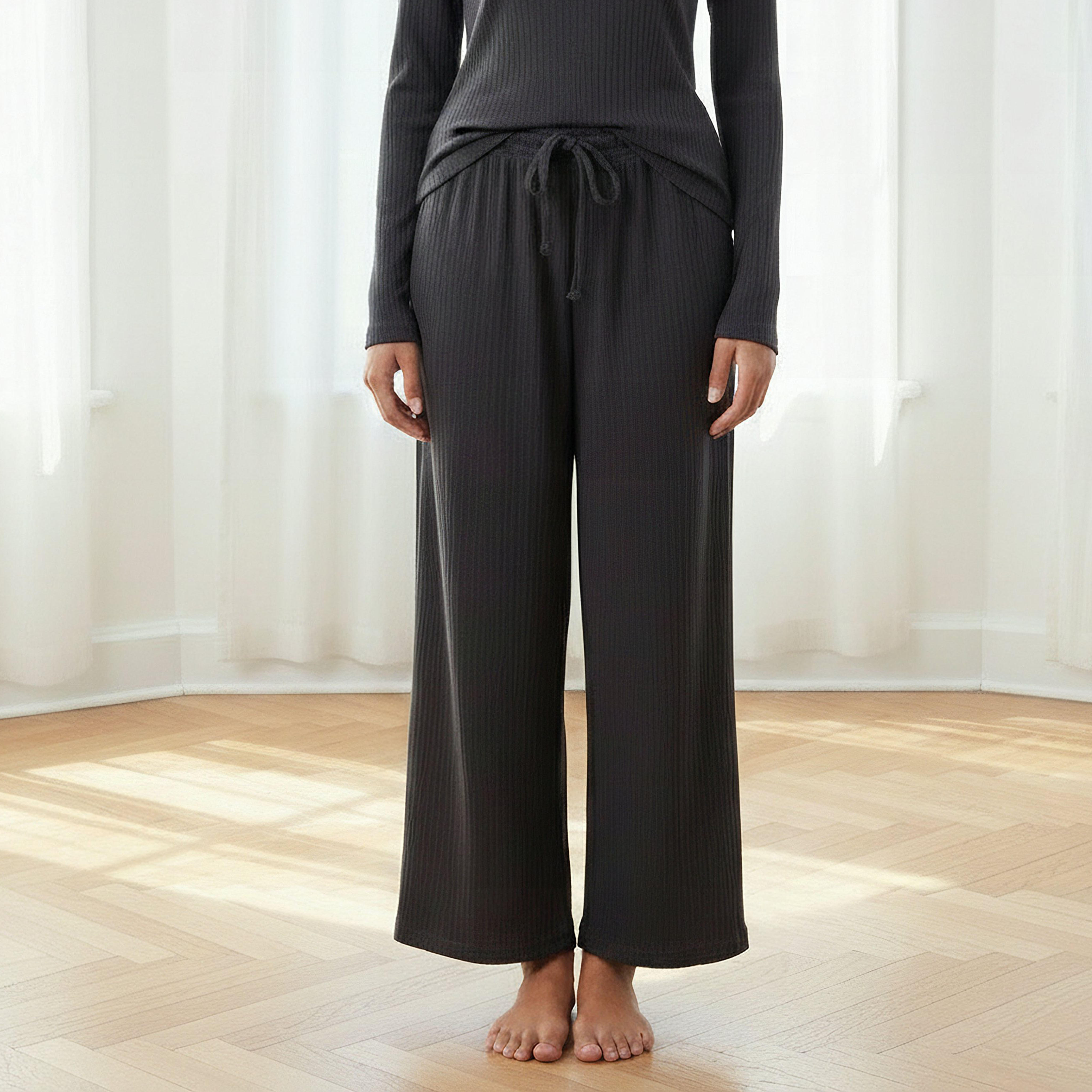 Pyjama Set Ribbed Top & Pants-women-clothing-nightwear-pyjamas-longsets-image-4