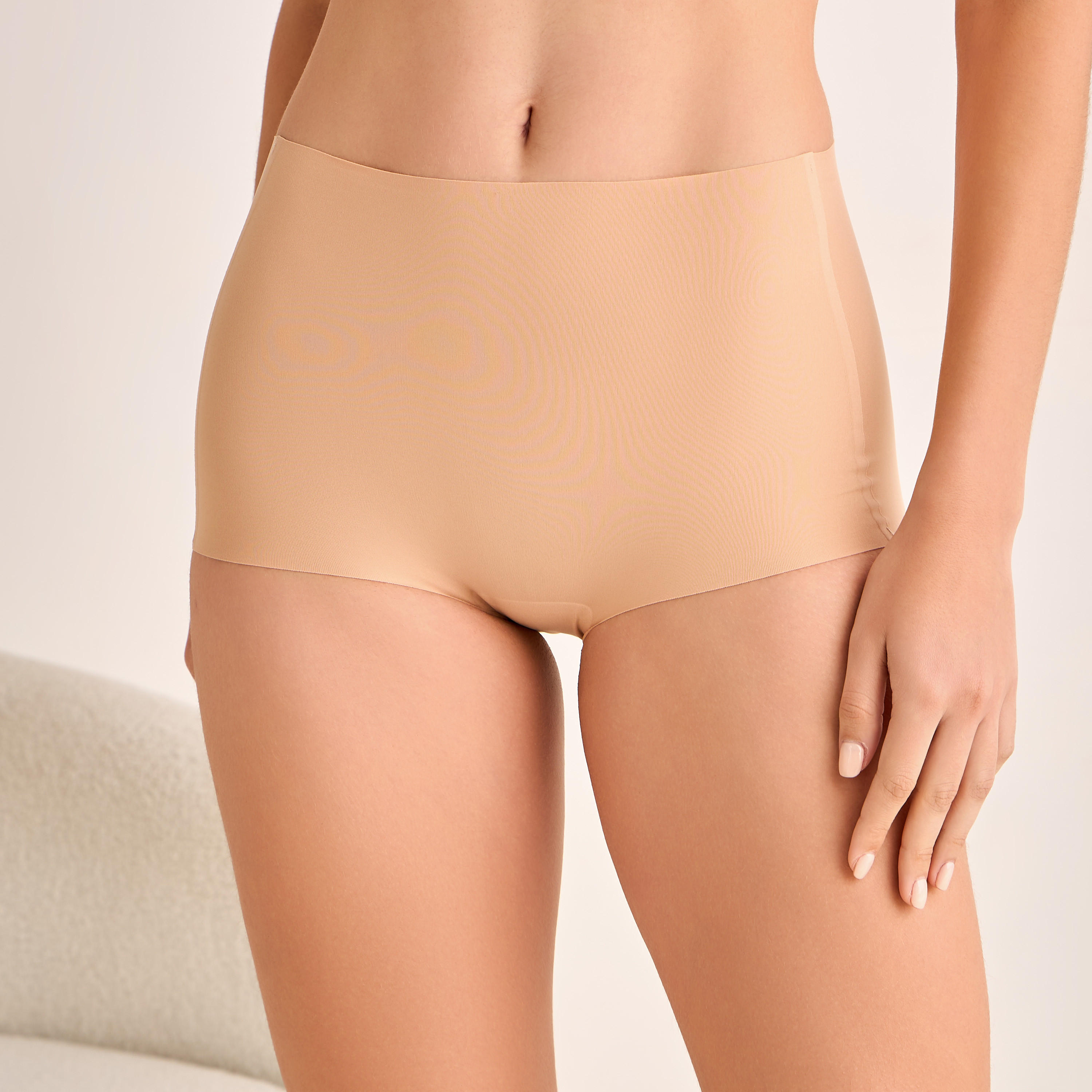 Seamless Boyshort Briefs-women-clothing-lingerie-panties-image-1